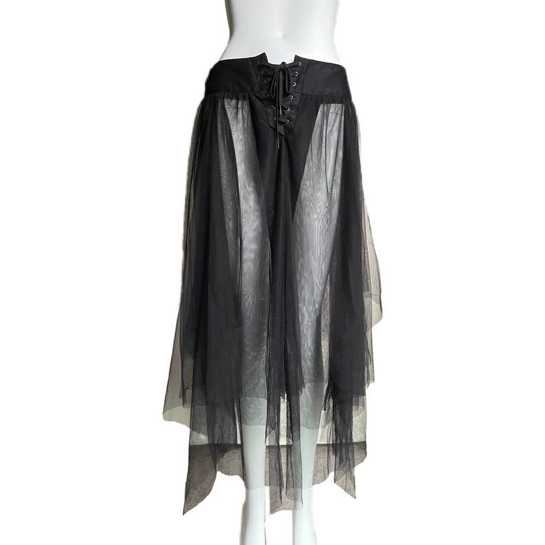 Yohji Yamamoto Yohji YamamotoStrap Gauze Skirt 2503-Nextarrow Size 25" / US 0 / IT 36 - 2 Thumbnail