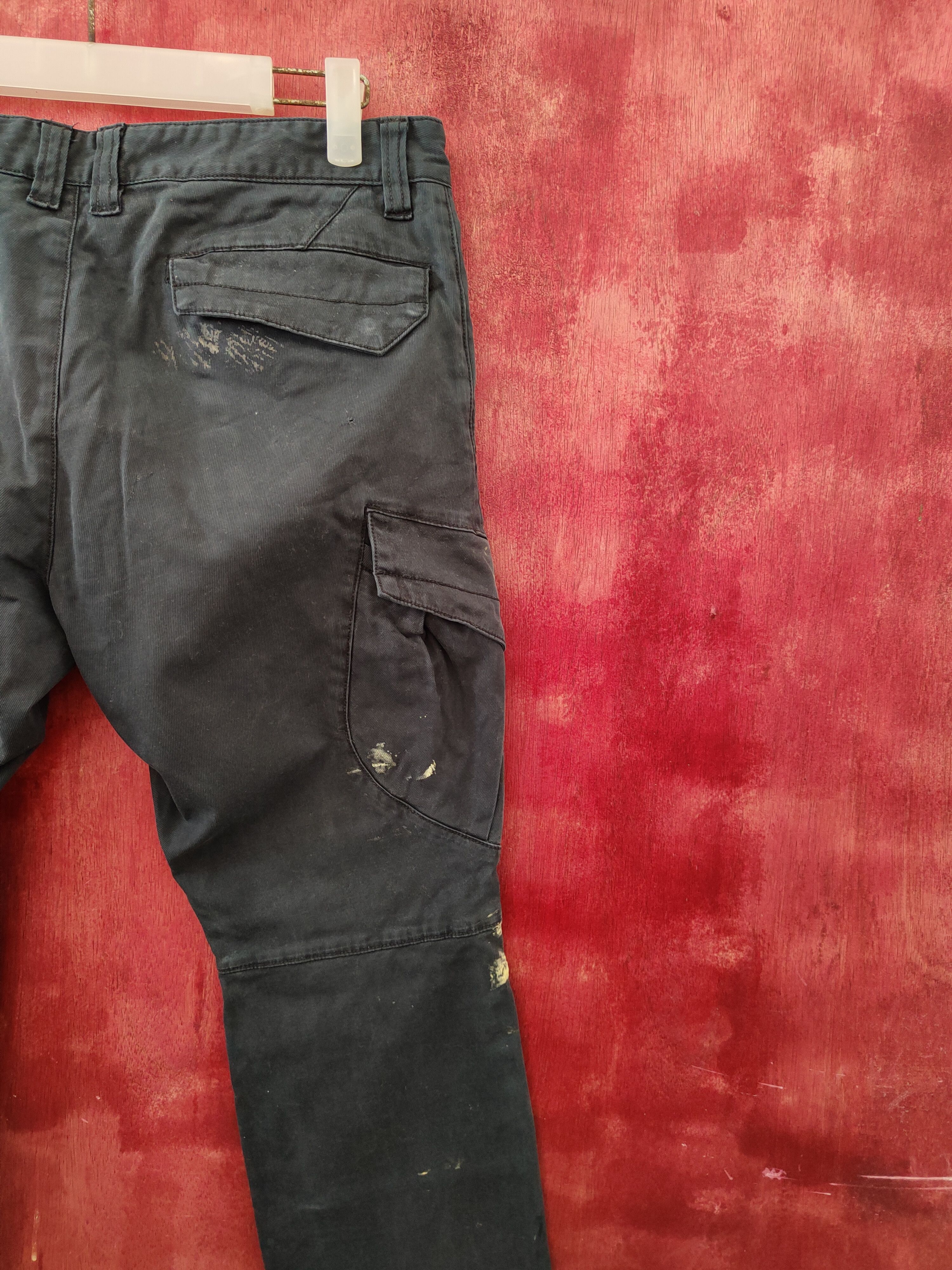Japanese Brand BG Dark Blue Multipocket Tactical Cargo Pants #S2138 Size US 32 / EU 48 - 10 Thumbnail