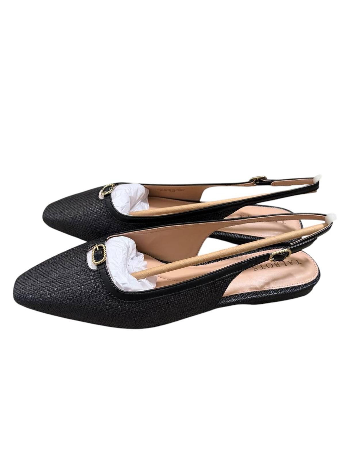 Other Talbots Black Whitley Slingback Flats – Size 10M Size US 10 / IT 40 - 2 Thumbnail