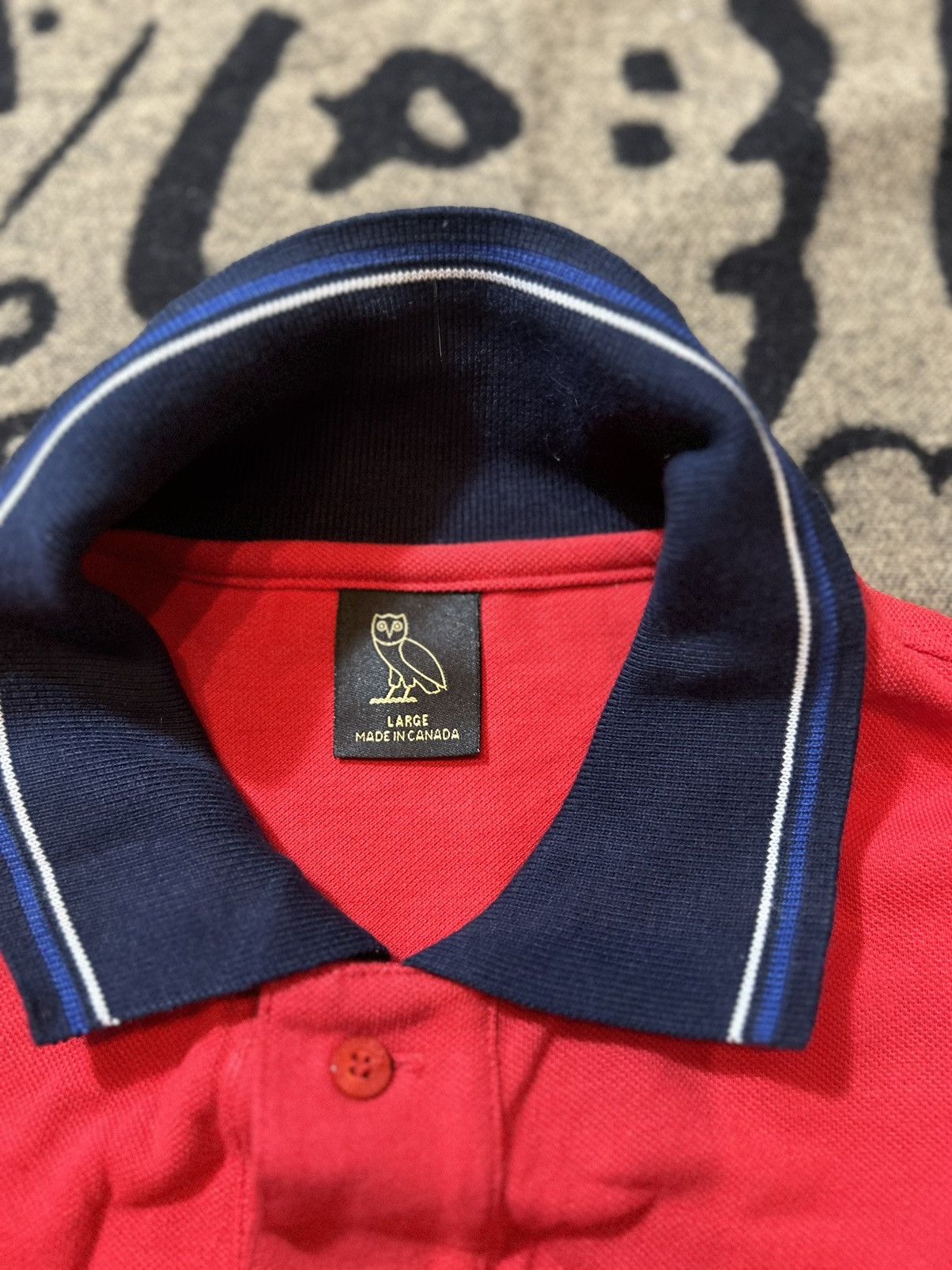 Drake × October's Very Own 2019 OVO Tri Color Polo Size US L / EU 52-54 / 3 - 5 Thumbnail