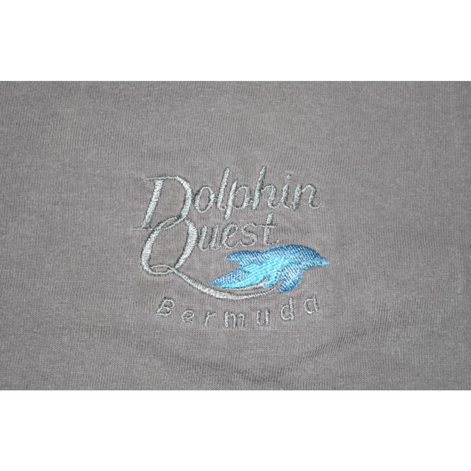 Anvil VINTAGE Anvil Dolphin Quest T-Shirt Men's XL Gray Embroidered USA Size US XL / EU 56 / 4 - 2 Thumbnail