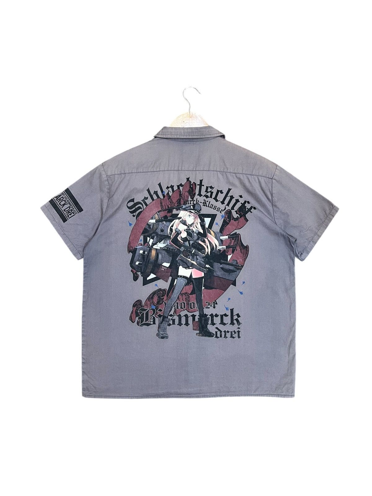 Anime × Vintage Vtg Anime Bismarck Drei Workshirt Size US M / EU 48-50 / 2 - 1 Thumbnail