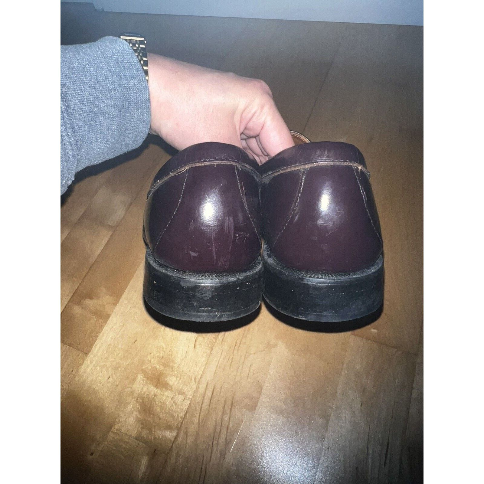 Sebago Sebago Classic Dan Brown Burgundy Penny Loafer Leather 10.5 Size US 10.5 / EU 43-44 - 5 Thumbnail