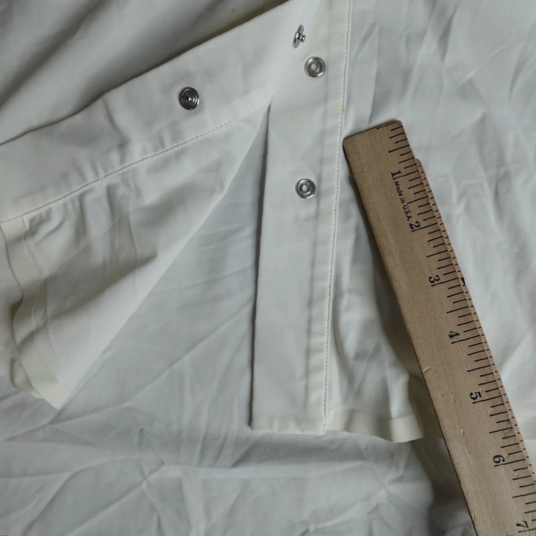 Vintage ADay Shirt Womens Medium White Snap Front Band Collar Something Borrowed Size M / US 6-8 / IT 42-44 - 5 Thumbnail