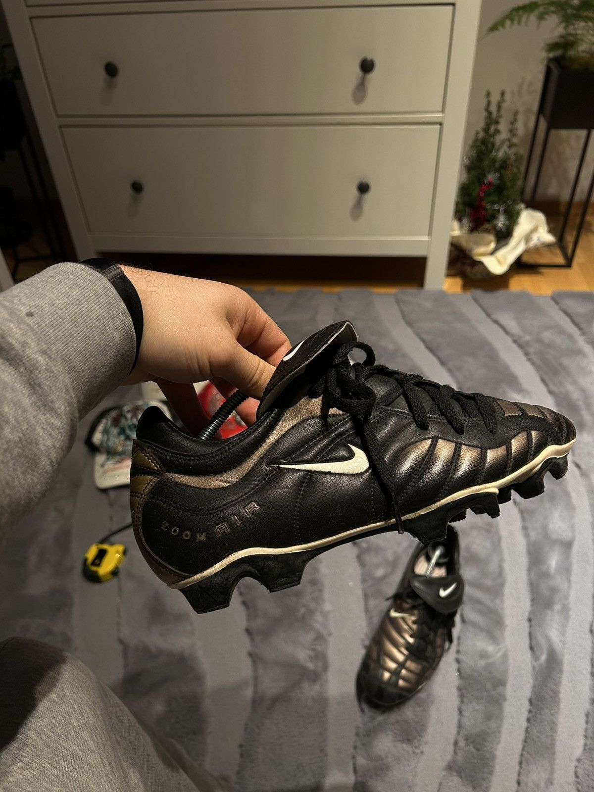 Nike Vintage Nike Total 90 Zoom Air FG Bronze Football Soccer Size US 9.5 / EU 42-43 - 7 Thumbnail