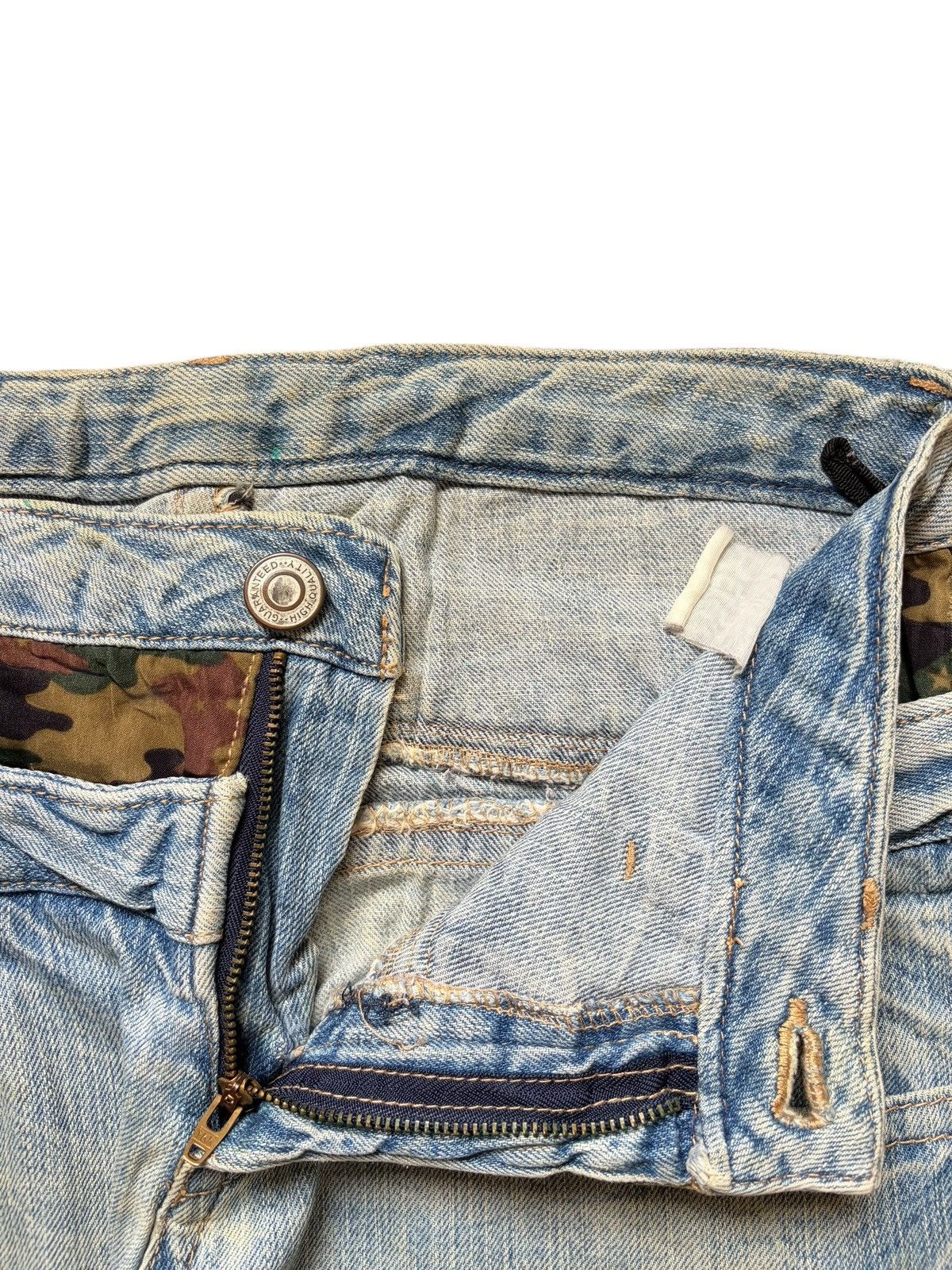 Issey Miyake Vintage Japanese Brand Double Waist Distressed Jeans Size 30" / US 8 / IT 44 - 5 Thumbnail