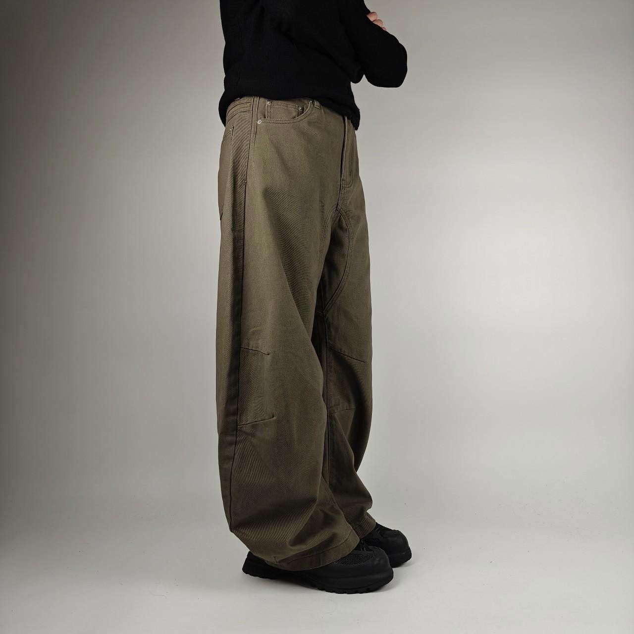 Other Khaki Darted Wide Leg Jeans Size US 32 / EU 48 - 4 Thumbnail