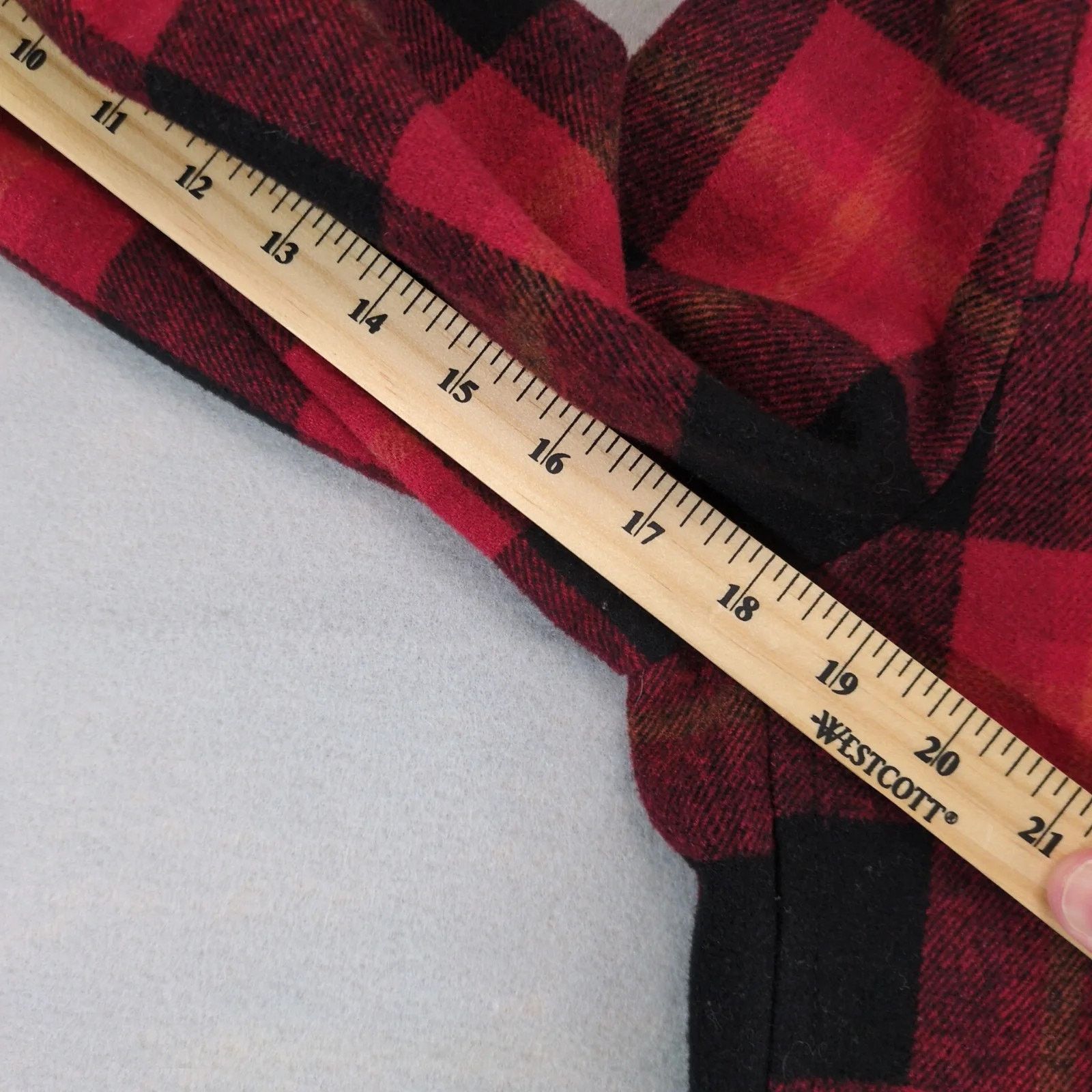Old Navy Old Navy Wool Blend Buffalo Plaid Coat Women Double Breasted Size L / US 10 / IT 46 - 5 Thumbnail