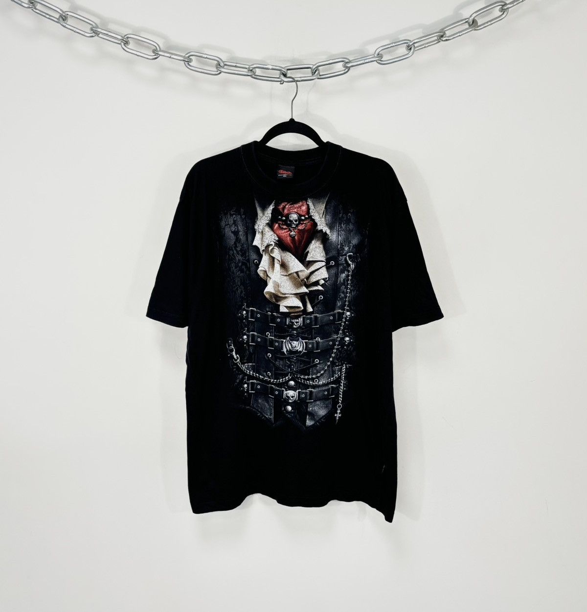 Band Tees Vintage Spiral Y2K Big Logo Death Goth Rock Black Tee Size US XXL / EU 58 / 5 - 1 Thumbnail