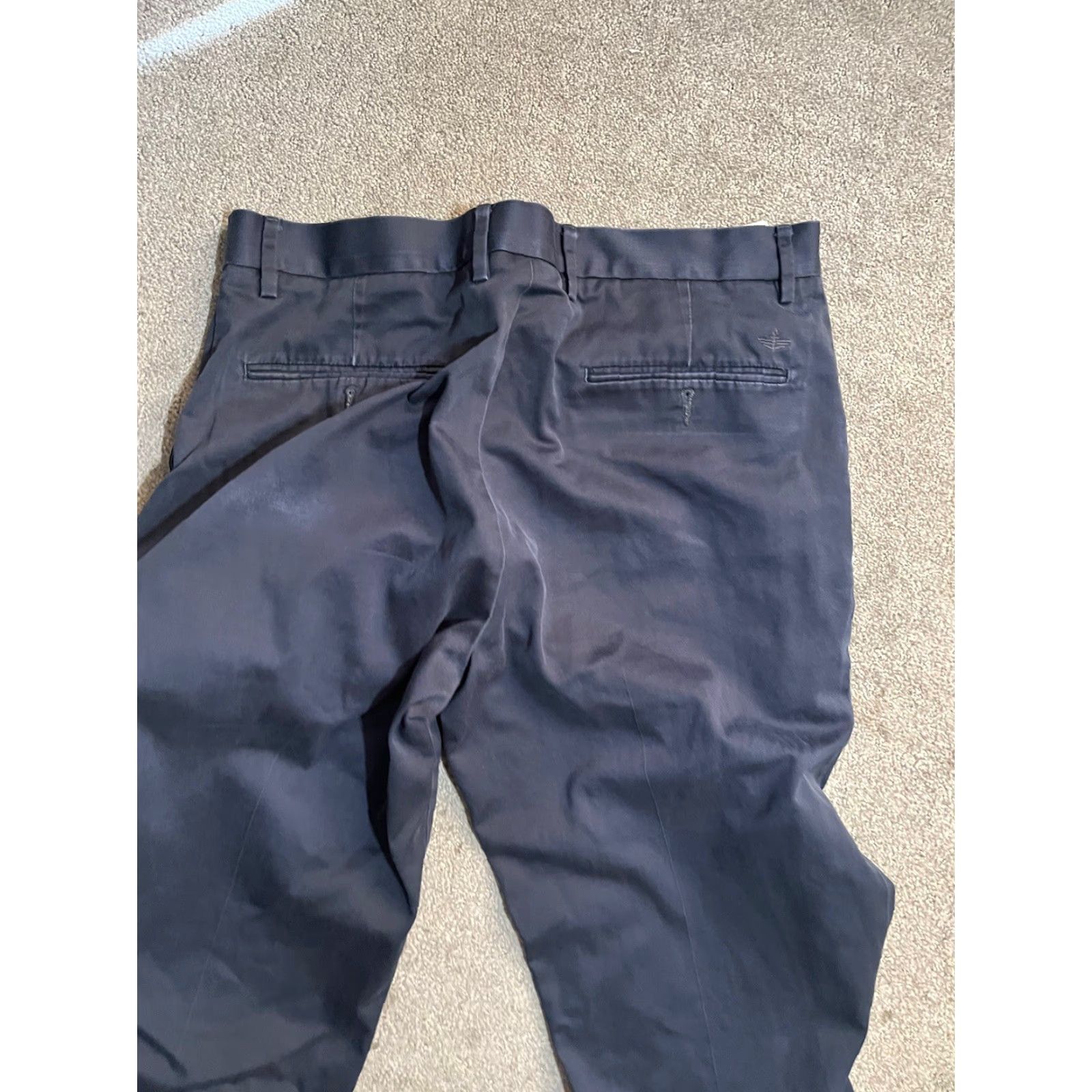 Dockers DOCKERS Chinos Pants Flat Front Classic Fit Navy Blue 36x30 Regular Mens Size US 36 / EU 52 - 4 Thumbnail