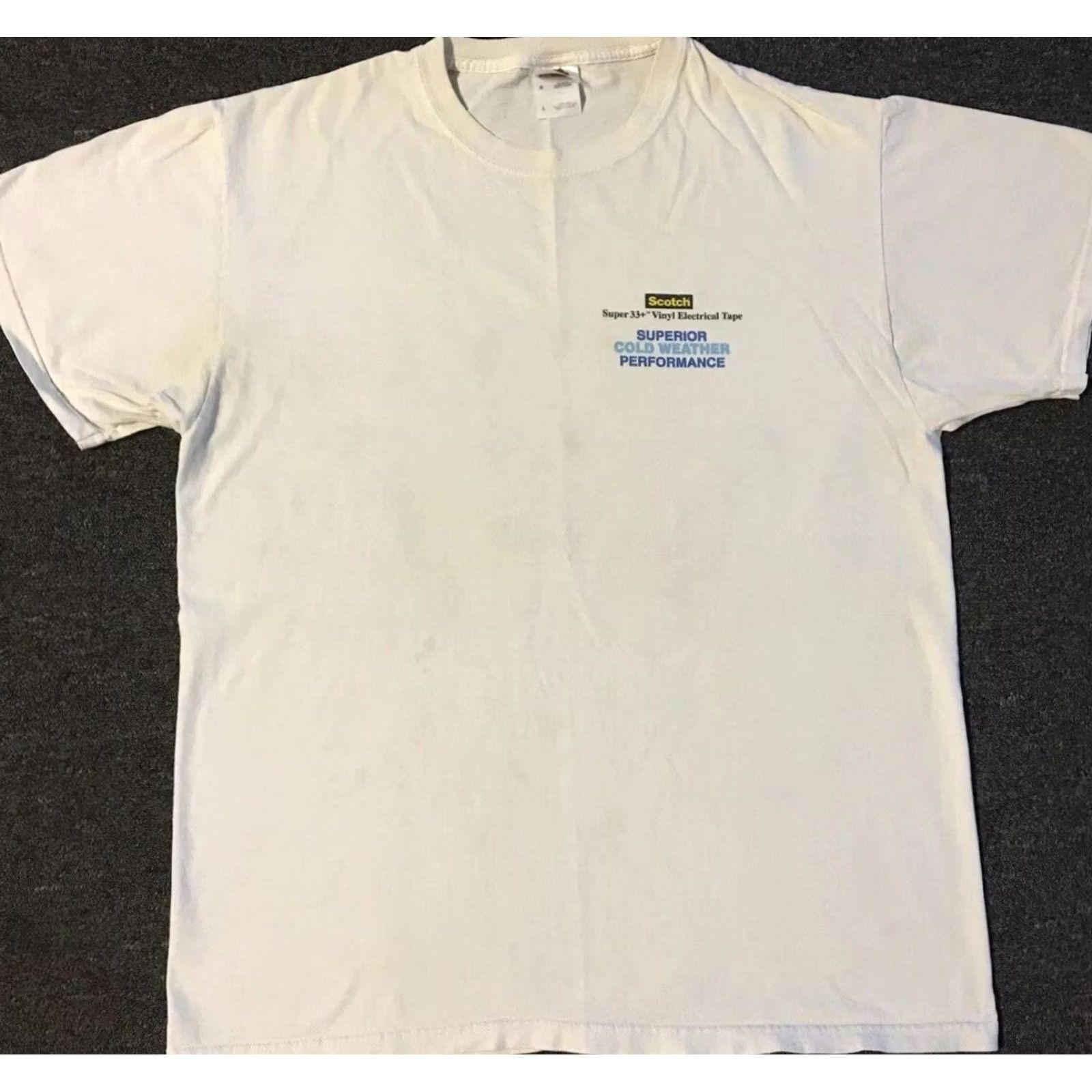 Vintage VINTAGE The Good Stuff Scotch Tape Promo Shirt M White Funny Joke 90s 80s Grunge Y2K Shirt Mens Size US M / EU 48-50 / 2 - 2 Thumbnail