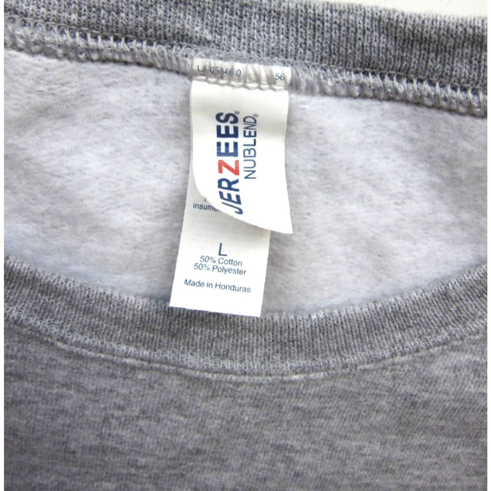 Jerzees VINTAGE Jerzees Zoom University Sweatshirt Men L Grey Blue Crew Neck Pullover Size L Size US L / EU 52-54 / 3 - 3 Thumbnail