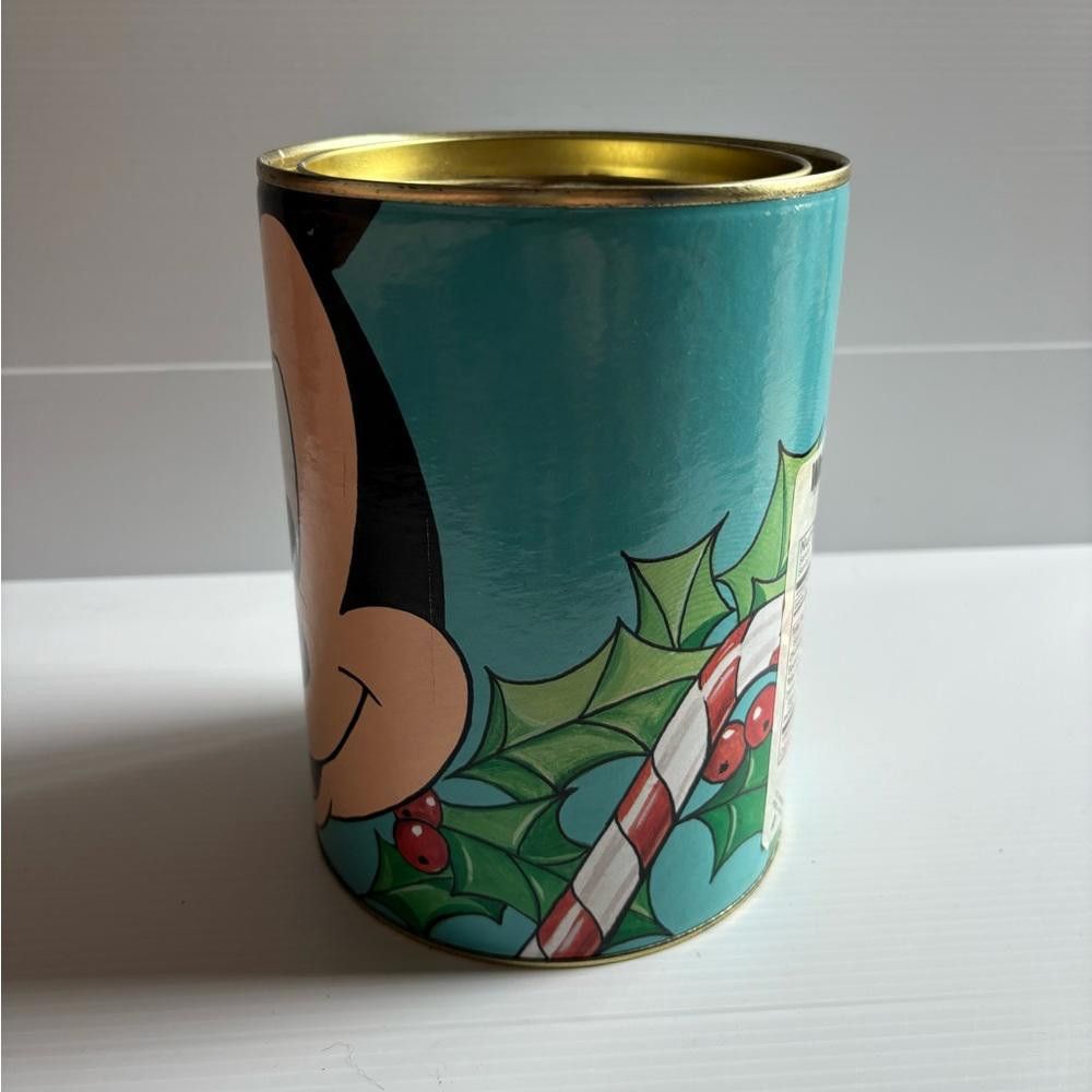 Disney Vintage Christmas Disney Mickey Tin Can (1996) Size ONE SIZE - 4 Thumbnail