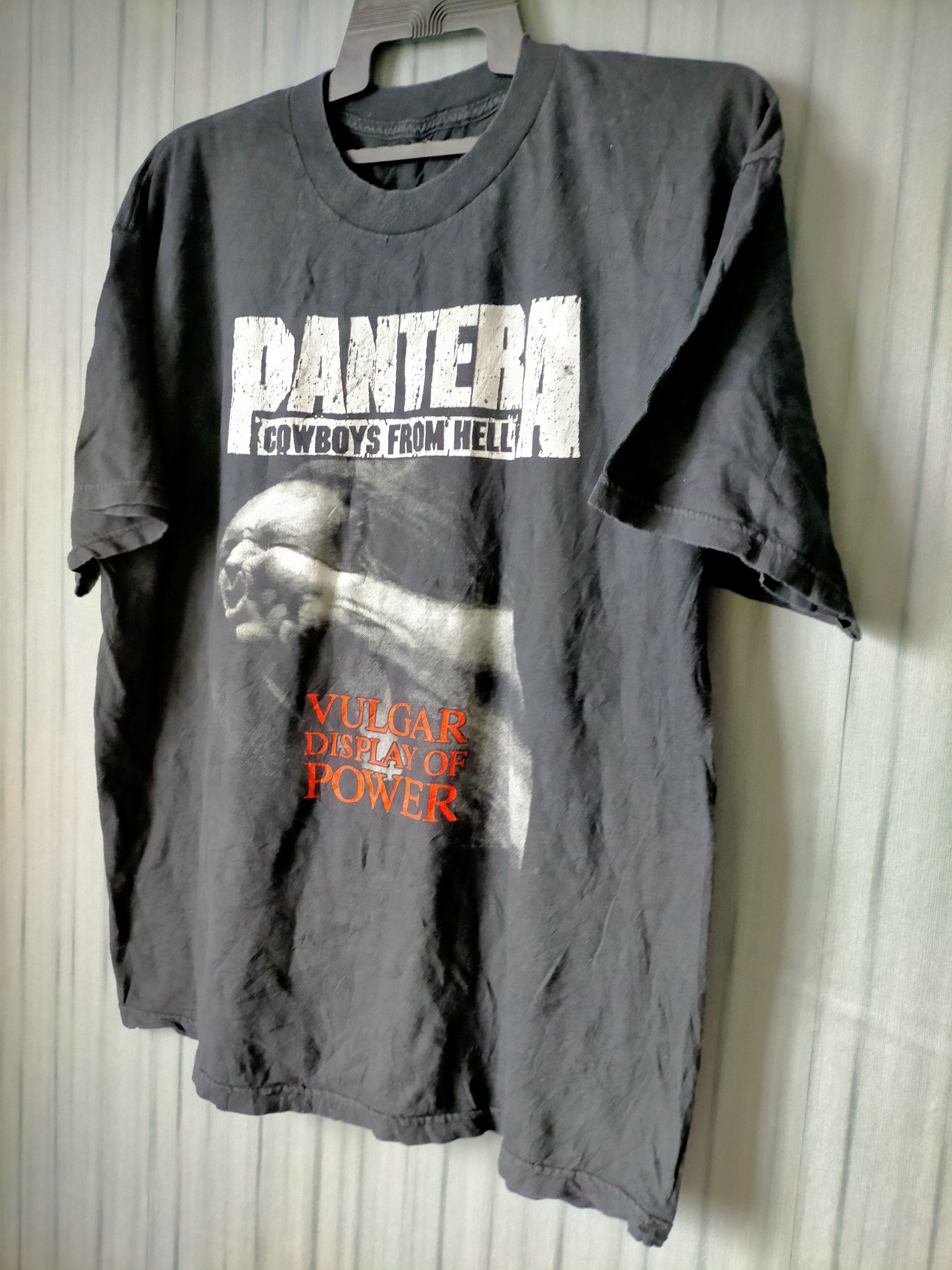 Band Tees Vintage 90s Pantera Cowboys From Hell Band tee Size US XL / EU 56 / 4 - 8 Thumbnail