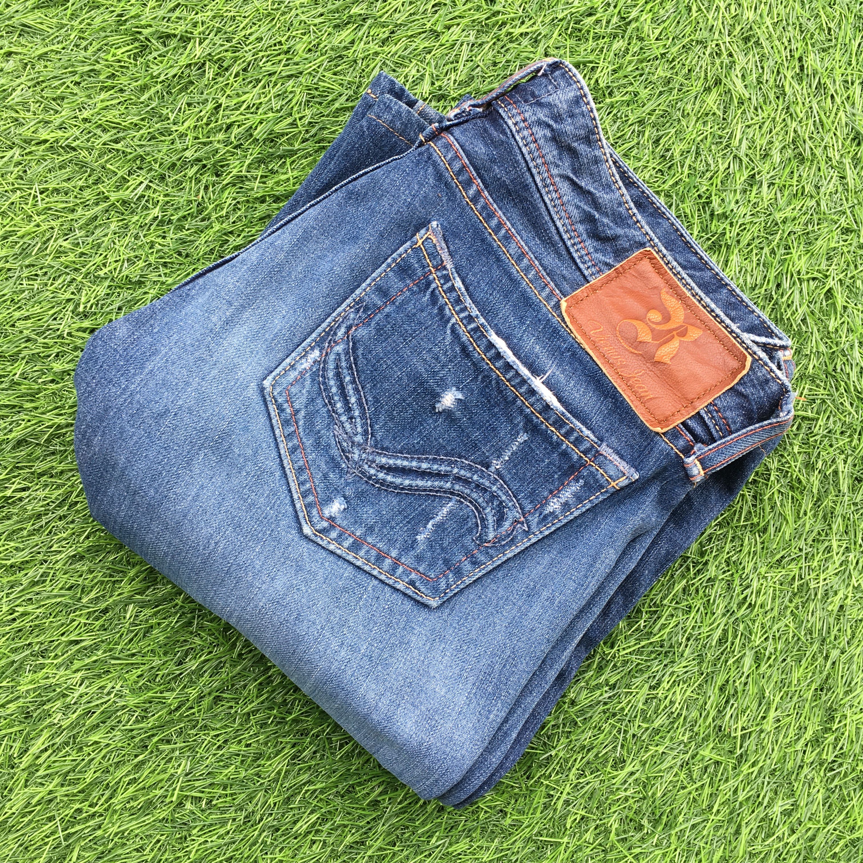 Japanese Brand Low Rise Distressed Bootcut Jeans D-1232 Size 28" / US 6 / IT 42 - 9 Thumbnail