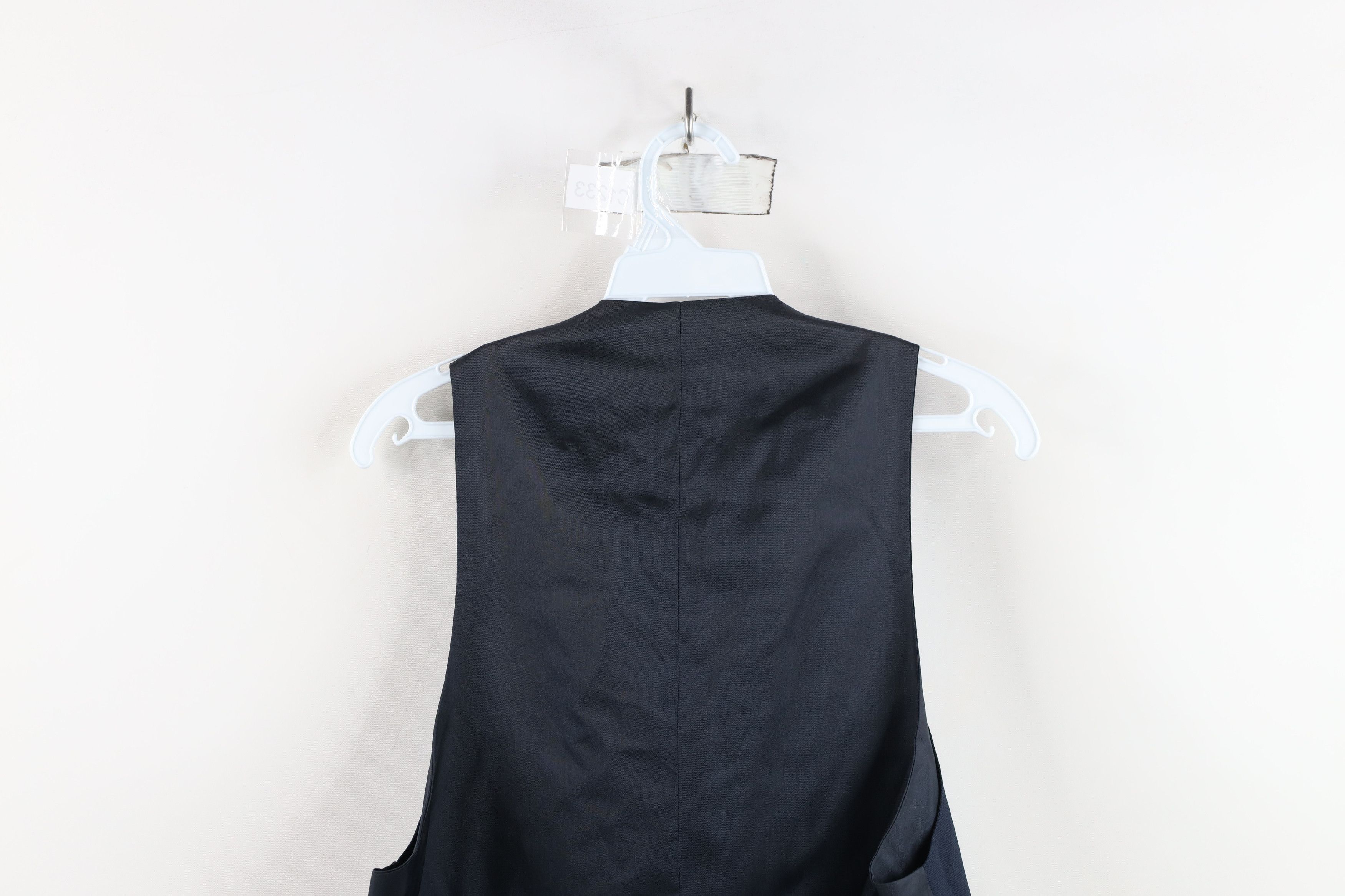 Vintage Vintage 70s Streetwear Button Suit Vest Jacket Navy Blue Size US L / EU 52-54 / 3 - 11 Thumbnail