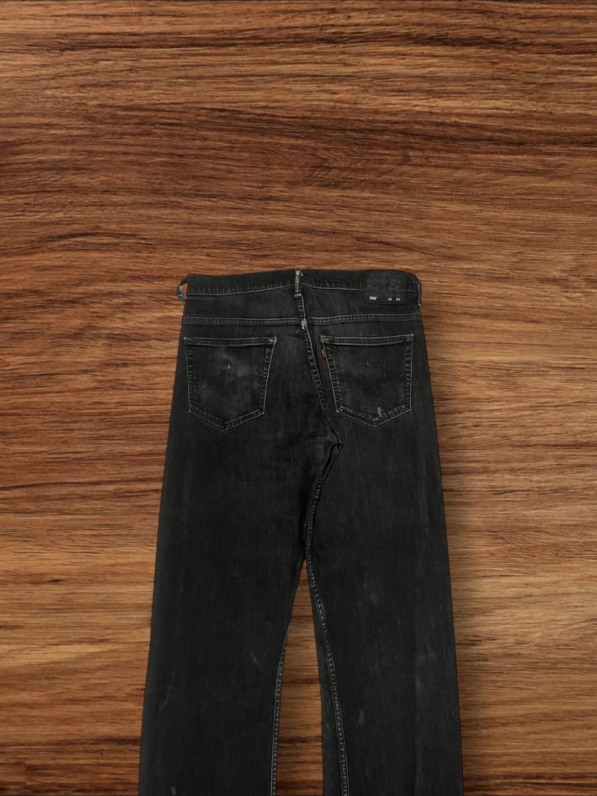Levi's × Vintage ⚡️Y2K⚡️Vintage Y2K Levi’s 569 Black Faded Washed Grunge Jeans Size US 34 / EU 50 - 7 Thumbnail