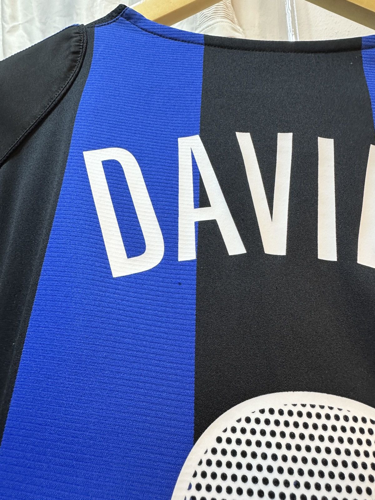 Nike 2004-2005 Inter Milan Home Kit DAVIS 8 Size US XS / EU 42 / 0 - 22 Thumbnail