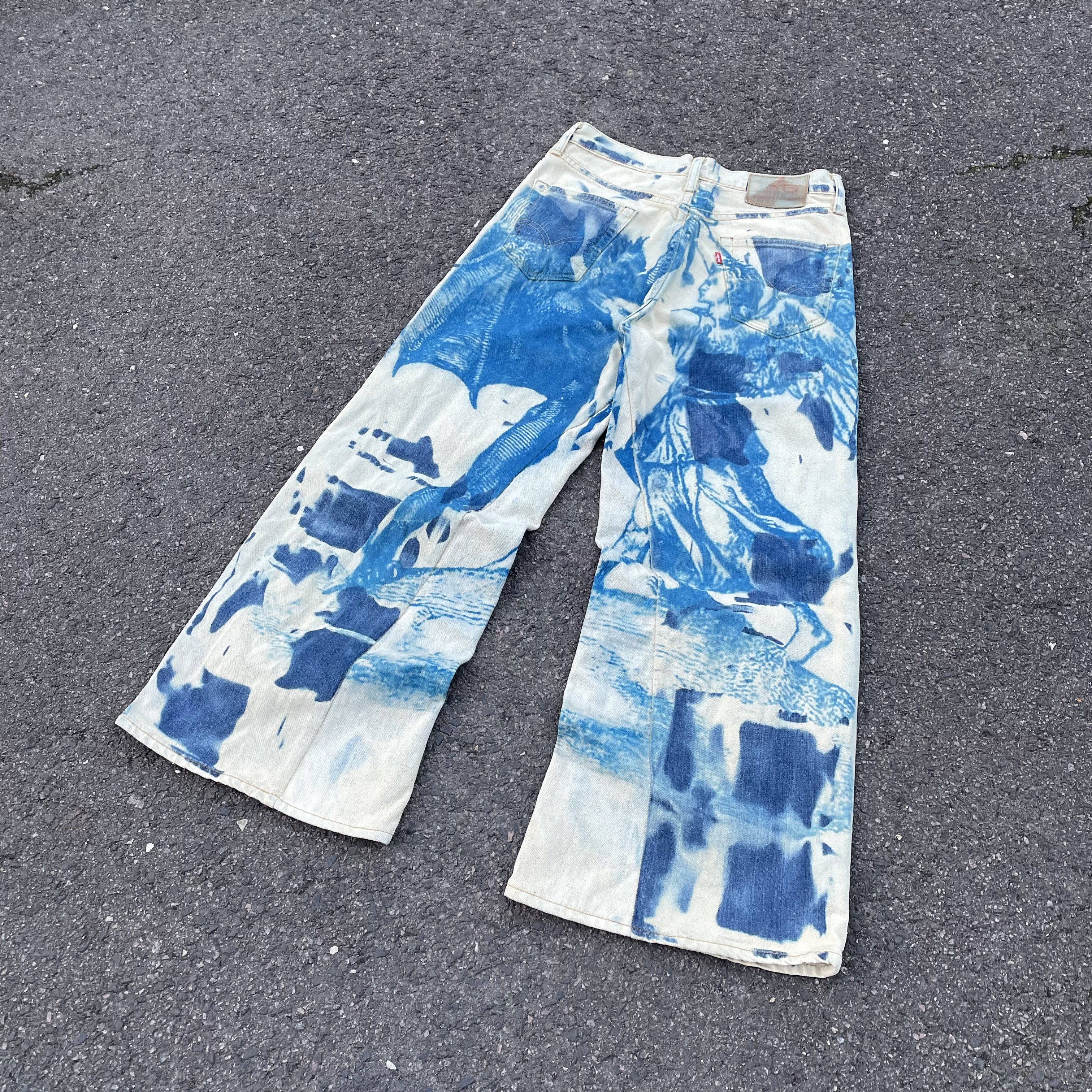 Levi's Custom baggy Levi's Jeans japanese style art Y2K Grunge Alt Size US 30 / EU 46 - 3 Thumbnail