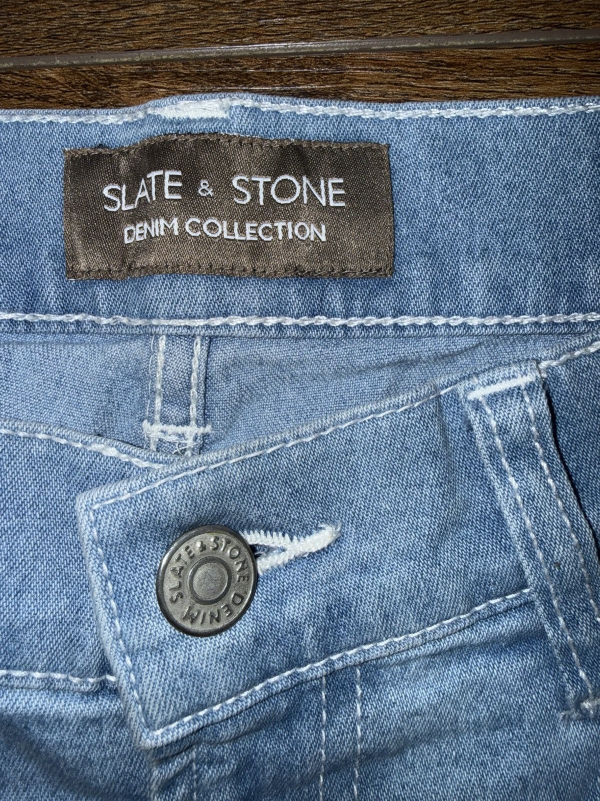 Slate & Stone Slate & Stone Light Wash Slim Fit Jeans – Men’s Denim Size US 30 / EU 46 - 2 Thumbnail