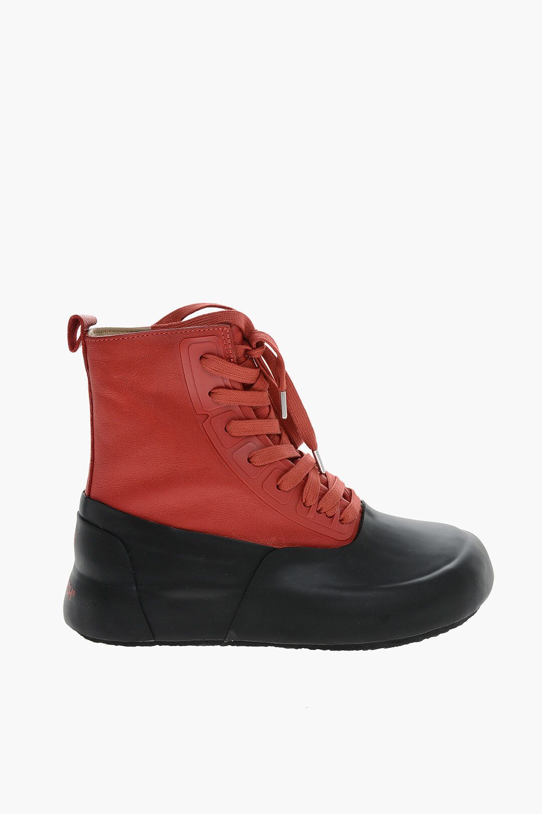 image of Ambush Design Og1Mm0423 Hi-Top Sneakers In Red Black, Men's (Size 10)