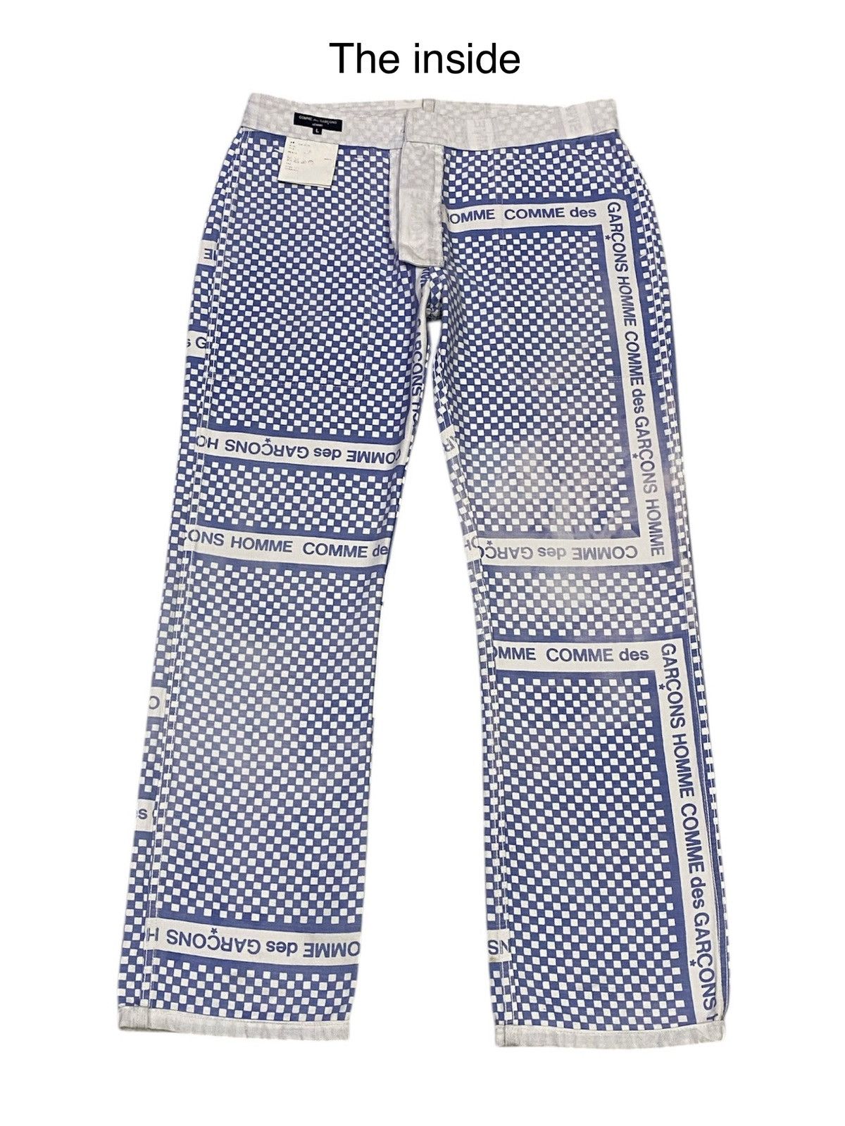 Comme des Garcons Homme Comme Des Garçons Homme AD2003 Chekerboard Denim Pants Size US 33 - 5 Thumbnail