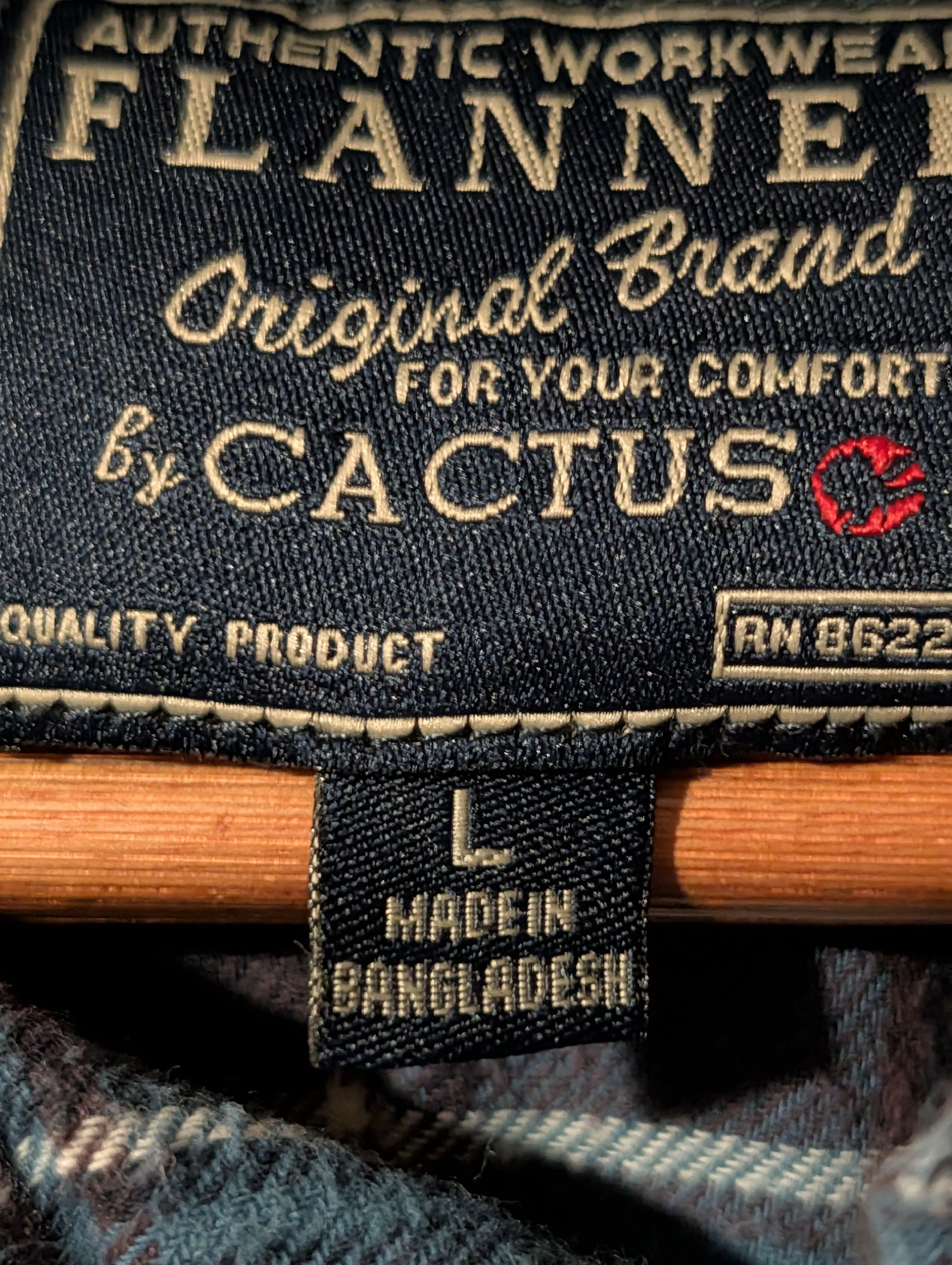 Wrangler Authentic Workwear Original Cactus Pearl Snap Flannel Shirt Size US L / EU 52-54 / 3 - 2 Thumbnail
