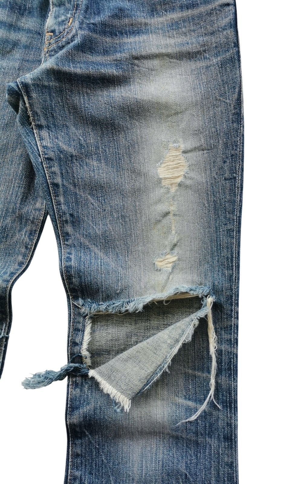 Tornado Mart Thrashed Miss Edwin Flare Denim Jeans Size 28" / US 6 / IT 42 - 5 Thumbnail