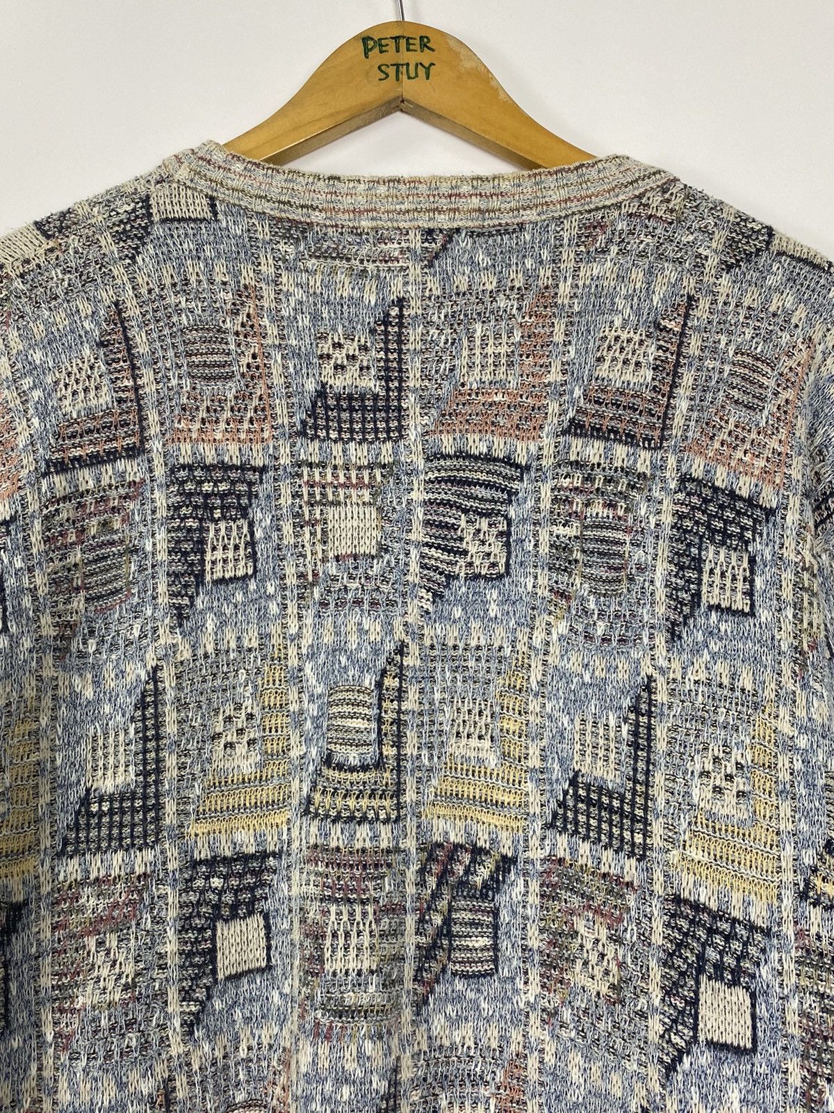 Japanese Brand Vintage Bel Bello Farsi Knit Sweater Size L / US 10 / IT 46 - 10 Thumbnail