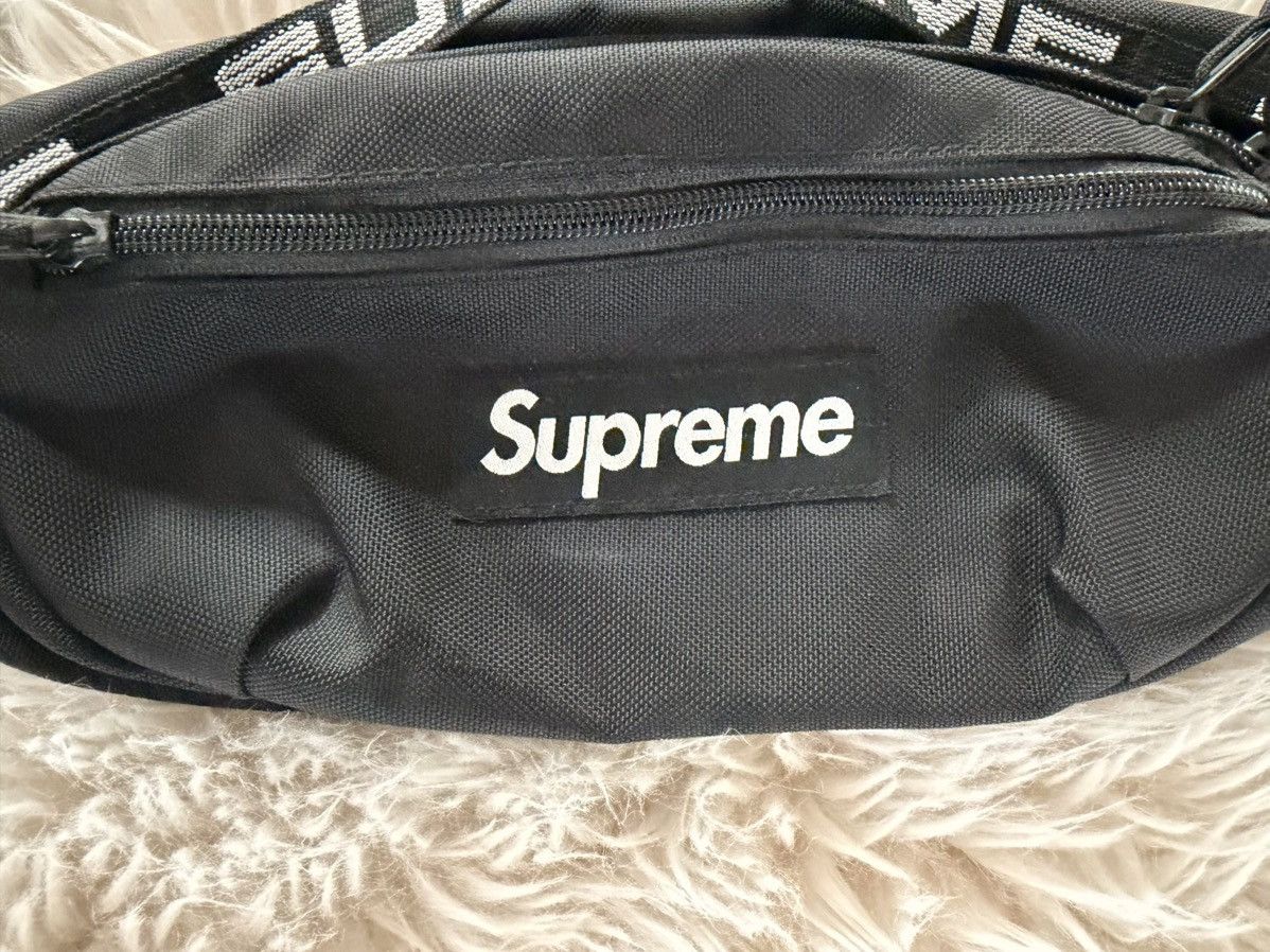 Supreme Supreme Black Cordura Waist bag - (SS18) | Grailed