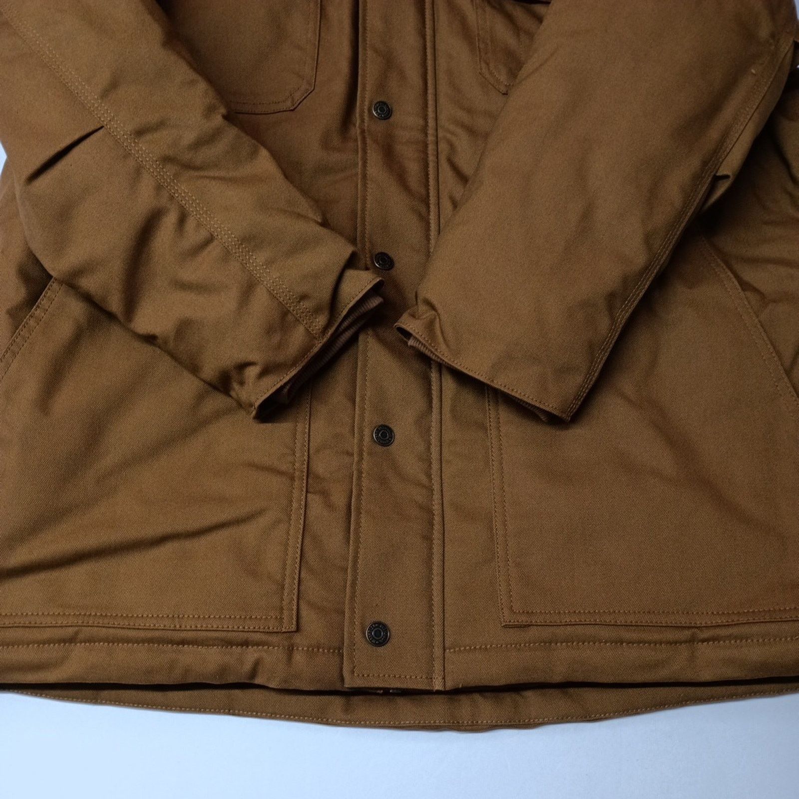Wrangler Wrangler Jacket Duck Quilted Lined Brown Men's XL Canvas Size US XL / EU 56 / 4 - 2 Thumbnail