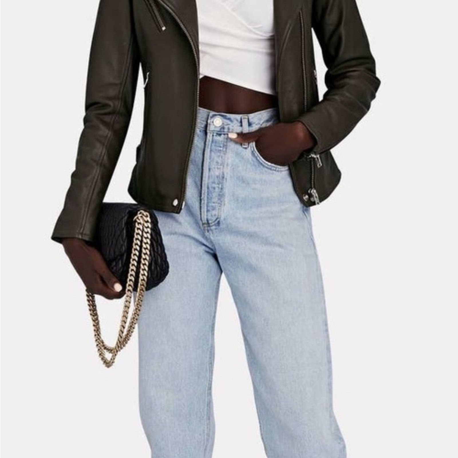 Iro Nwt- IRO- Newhan Lambskin Leather Jacket- $1345msrp Size XS / US 0-2 / IT 36-38 - 2 Thumbnail