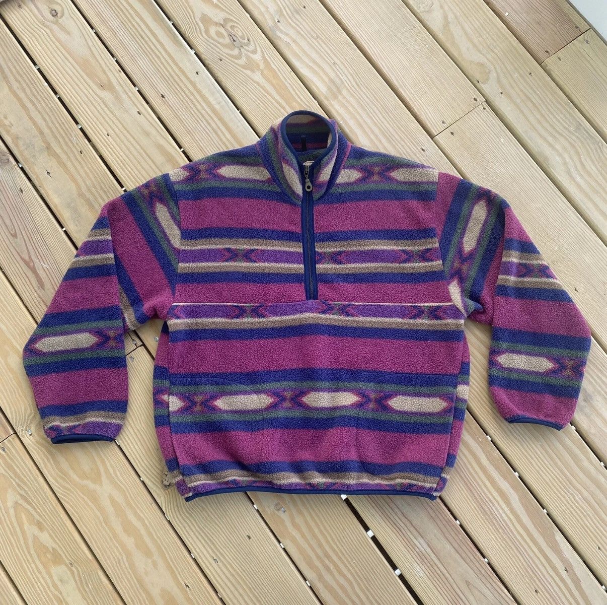 Woolrich Woolen Mills Vintage Woolrich Southwestern 1/4 Zip Pullover Sweater USA Size US L / EU 52-54 / 3 - 1 Thumbnail