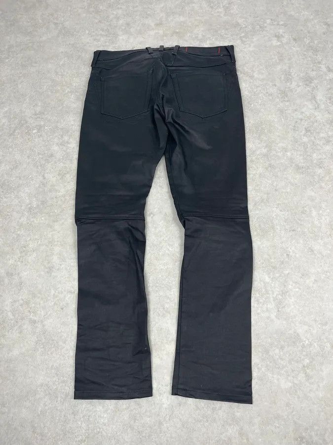 Marithe + Francois Girbaud SS2013 Marithé + François Girbaud Black Waxed Slim Denim Jeans Size US 32 / EU 48 - 7 Thumbnail