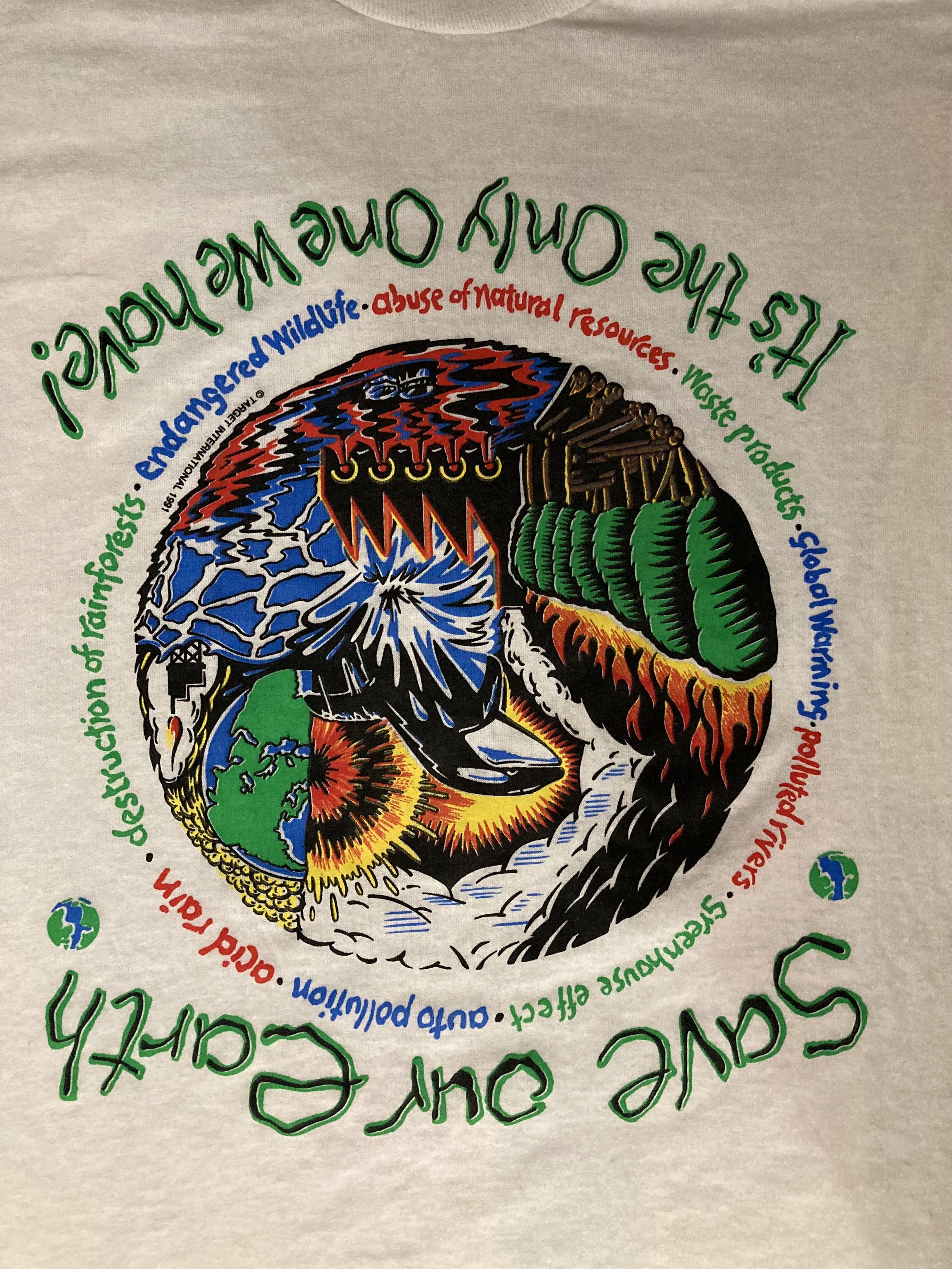Vintage Vintage Target international Save Our Earth 1991 T-shirt Size US M / EU 48-50 / 2 - 9 Thumbnail