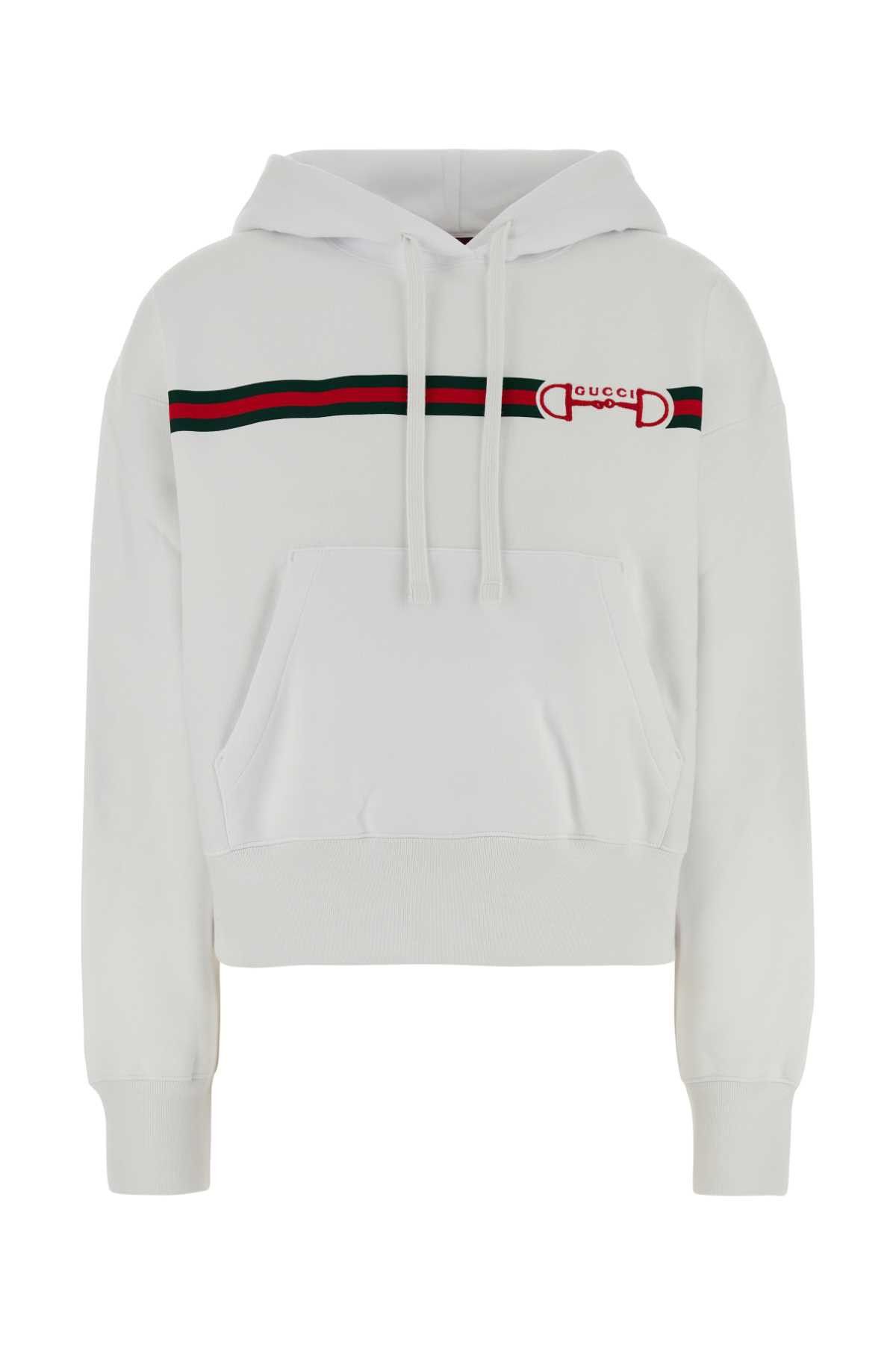 Gucci White Cotton Sweatshirt Size XS / US 0-2 / IT 36-38 - 1 Thumbnail
