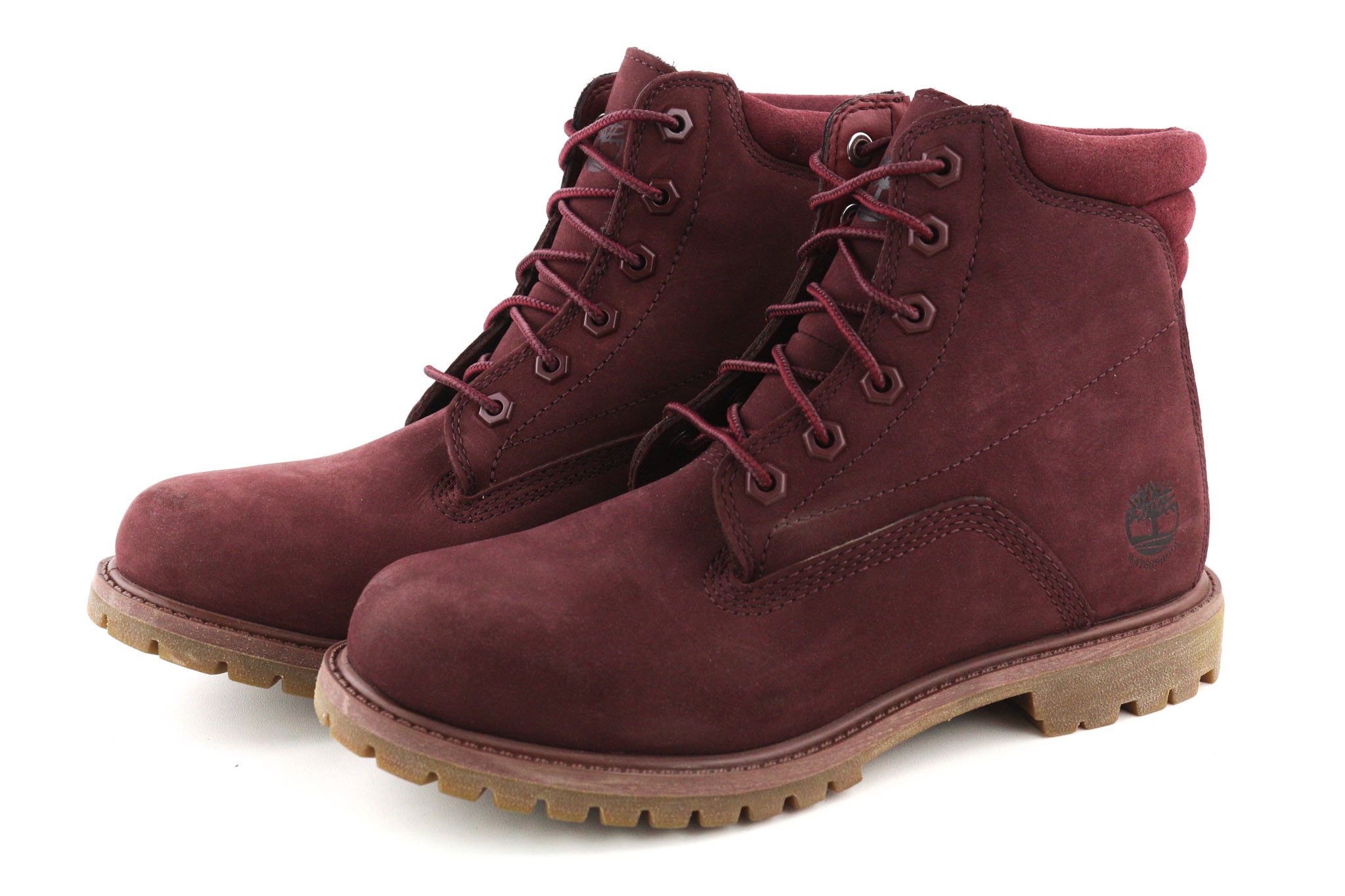 Timberland A1R2T-A4898 EU39/40 Purple Leather Lace Boots Shoes 81136 Size US 8 / IT 38 - 4 Thumbnail