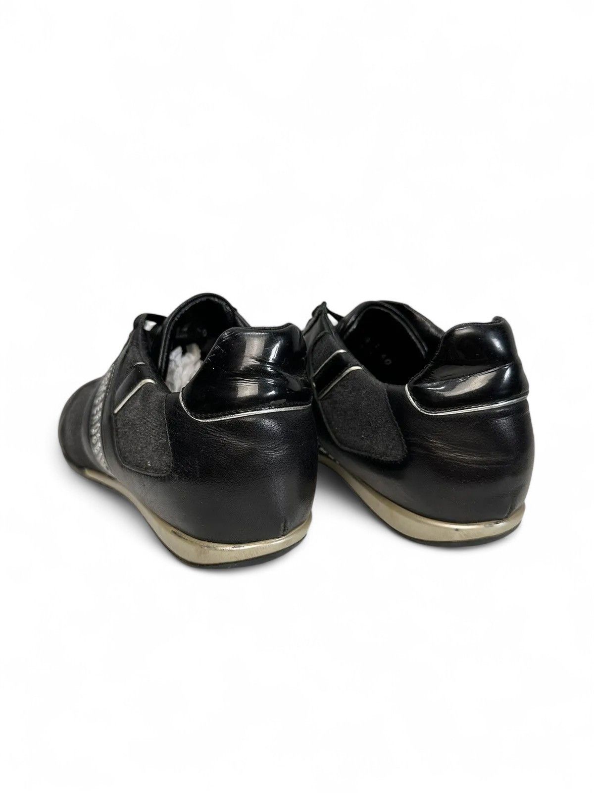 Dirk Bikkembergs Bikkembergs black leather sneakers vintage y2k sport style Size US 7 / EU 40 - 4 Thumbnail