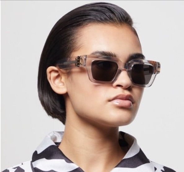 image of Bottega Veneta Bv1230 Sunglasses in White, Women's
