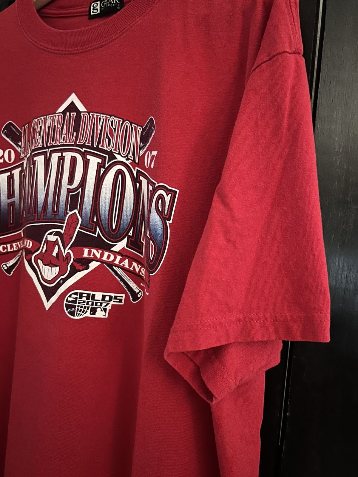 Vintage VTG 2007 Cleveland Indians Central Division Champions Tee Size US XL / EU 56 / 4 - 4 Thumbnail