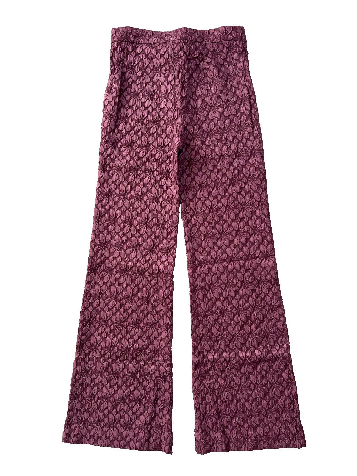Free People Free People Runaway Floral Flare Pants Plum ( 4 ) Size 27" / US 4 / IT 40 - 6 Thumbnail