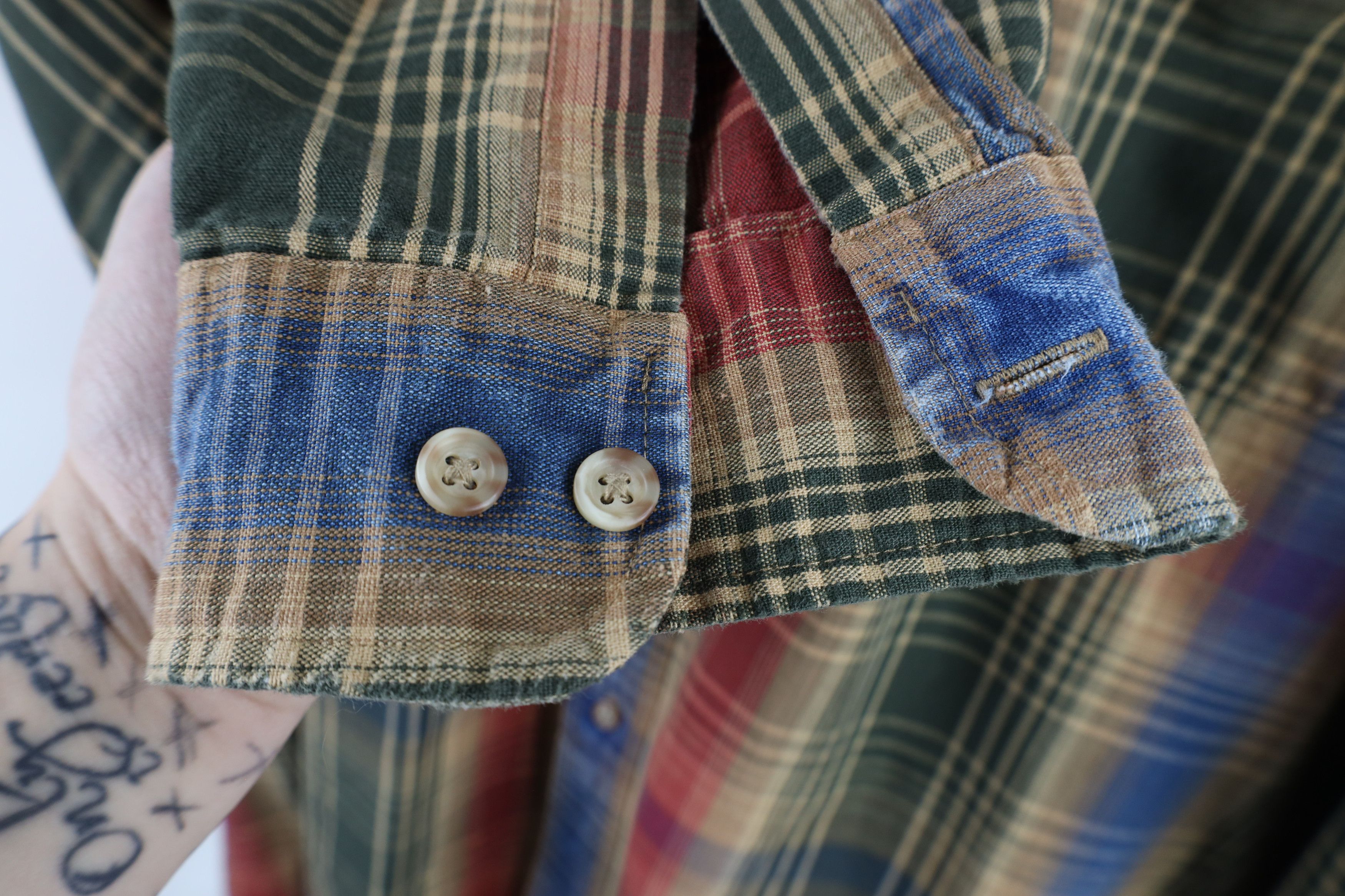Vintage Vintage 90s Streetwear Plaid Collared Button Down Shirt Size US XL / EU 56 / 4 - 8 Thumbnail