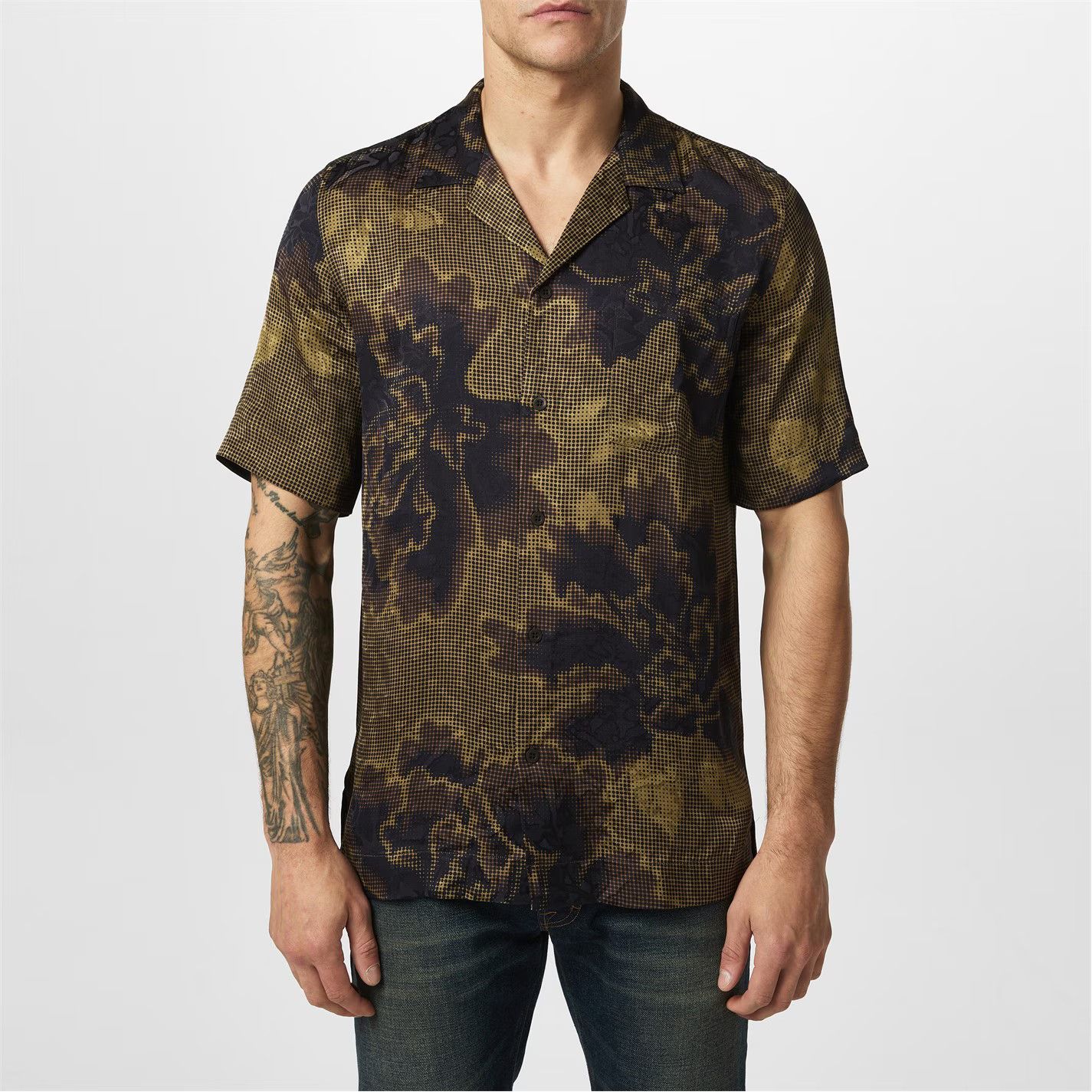 Dries Van Noten o1g2r1mq0426 Carltone Short Sleeve Shirt in Multicolor Size US M / EU 48-50 / 2 - 2 Thumbnail
