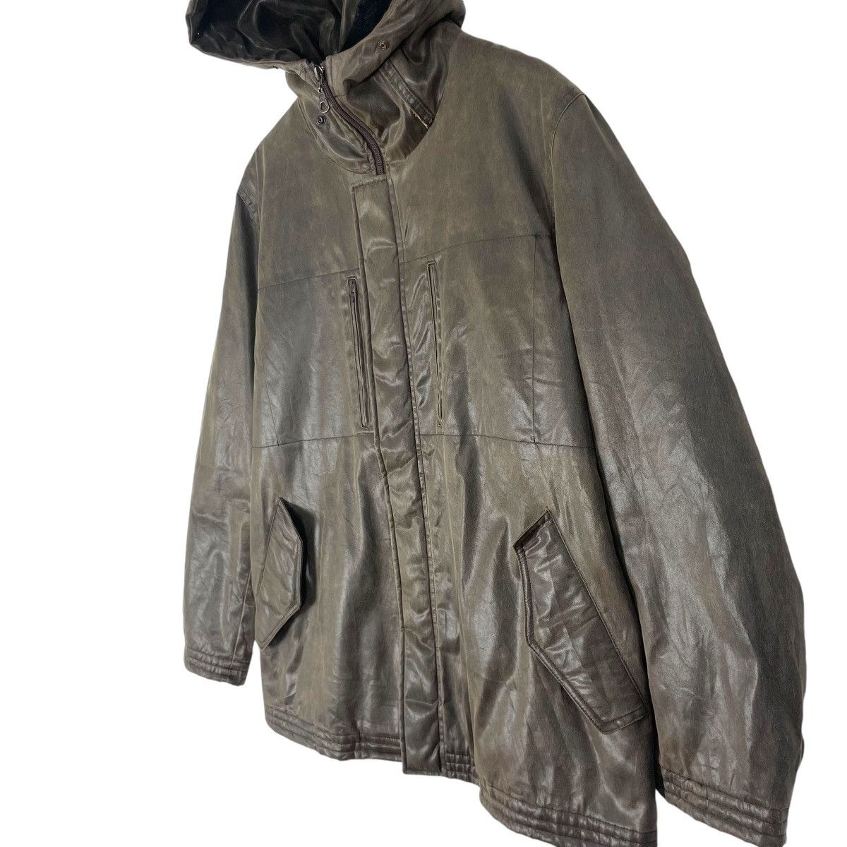 Melrose Vintage Melrose Waxed Jacket Hoodie Japanese Brand Size US M / EU 48-50 / 2 - 3 Thumbnail