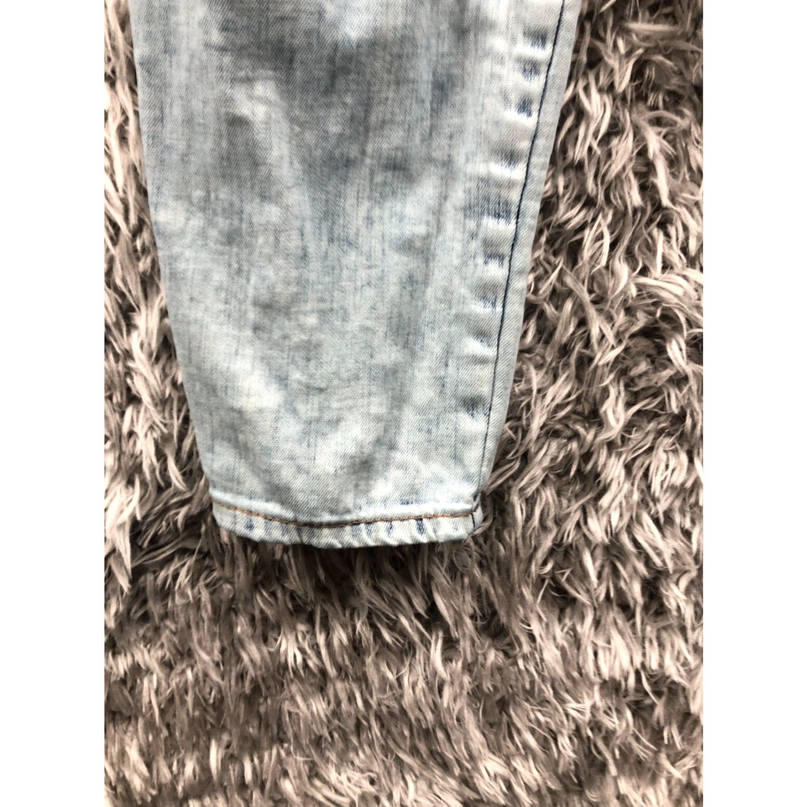 Express VINTAGE Express High Rise Ankle Jeans Womens 4 Light Wash Blue Regular Rise 26in Denim Cotton Size 27" / US 4 / IT 40 - 7 Thumbnail