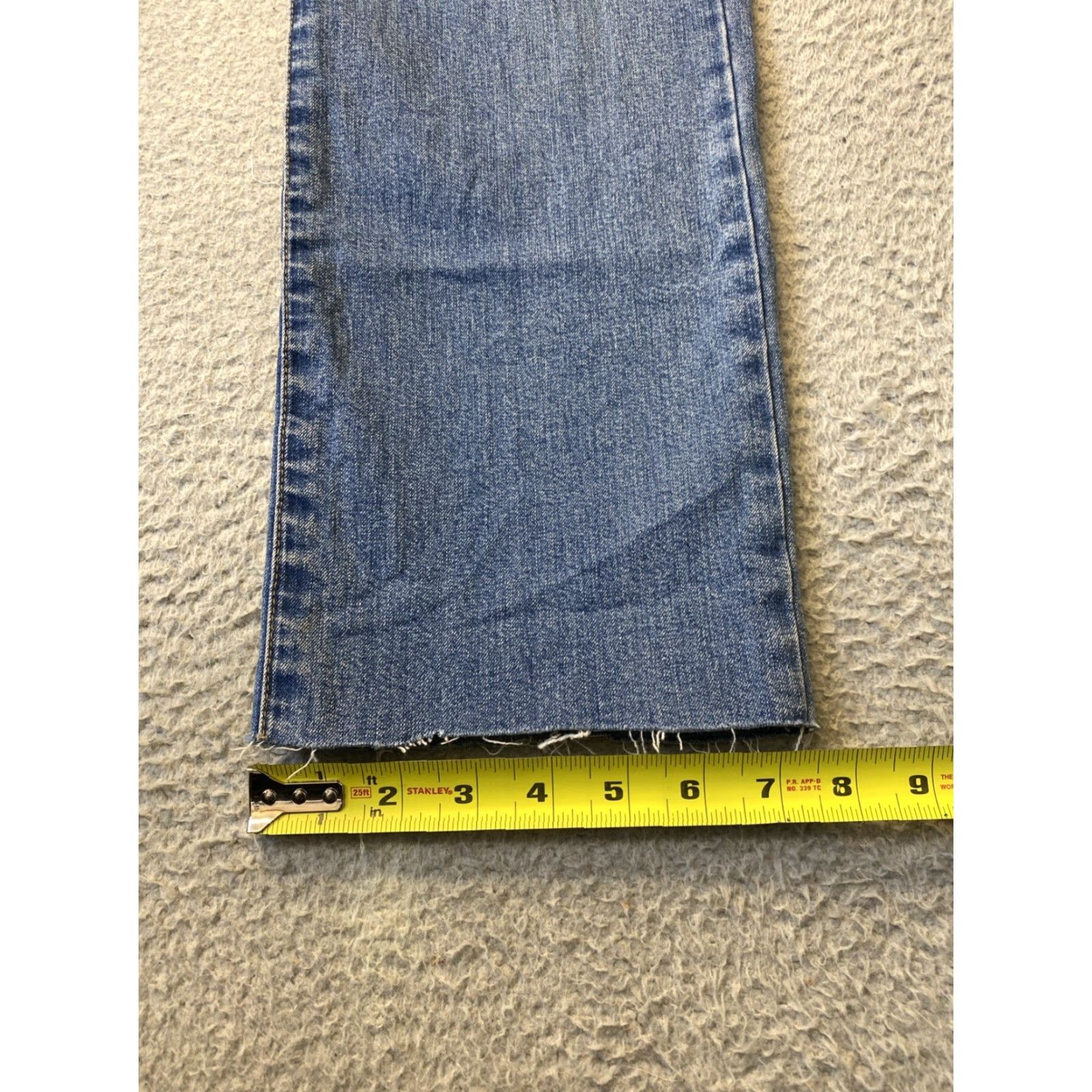 Ralph Lauren Lauren Ralph Lauren Jeans Women’s Size 6 Americana Slim Denim Blue - /159-12 Zip Denim Belted Slimming Straight 28 Inseam Pants Size 28" / US 6 / IT 42 - 6 Thumbnail