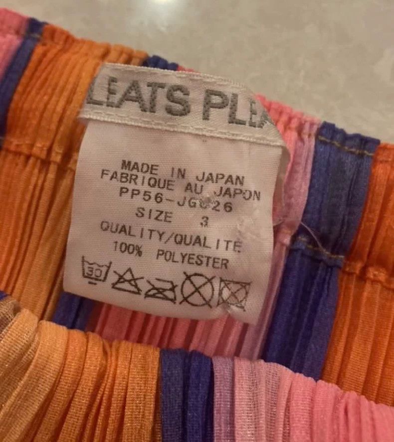 Issey Miyake Issey Miyake size:3 Rainbow striped skirt Size 42" / US 20 - 7 Thumbnail