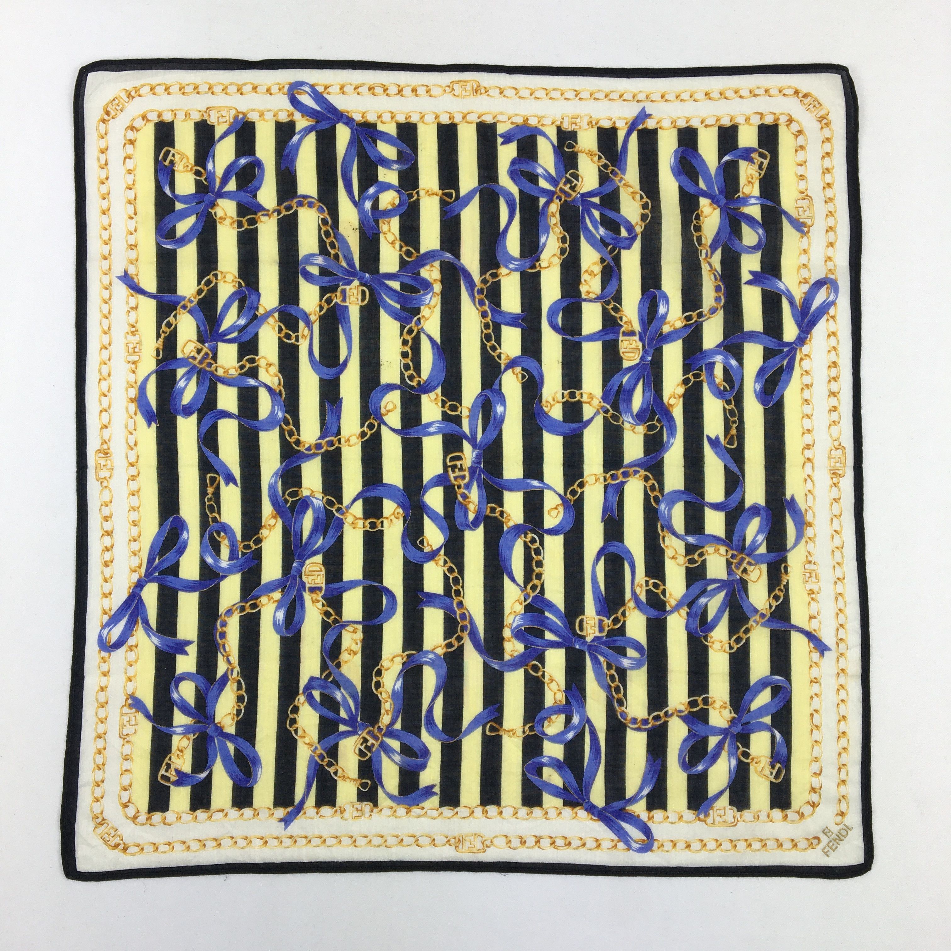 Japanese Brand Vintage Fendi Handkerchief Ribbon Bracelet Neckerchief Size ONE SIZE - 2 Thumbnail