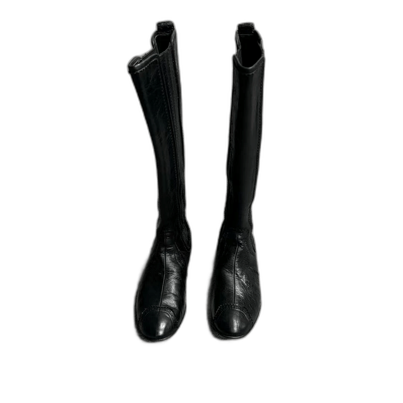 Balenciaga Balenciaga Black Leather Knee High Boots Size US 6.5 / EU 39-40 - 1 Thumbnail