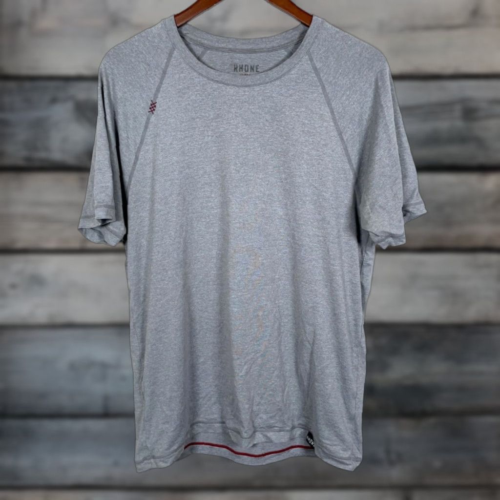 Rhone Rhone Reign T-Shirt Adult Medium Gray Performance Gym Training Stretch Size US M / EU 48-50 / 2 - 1 Thumbnail